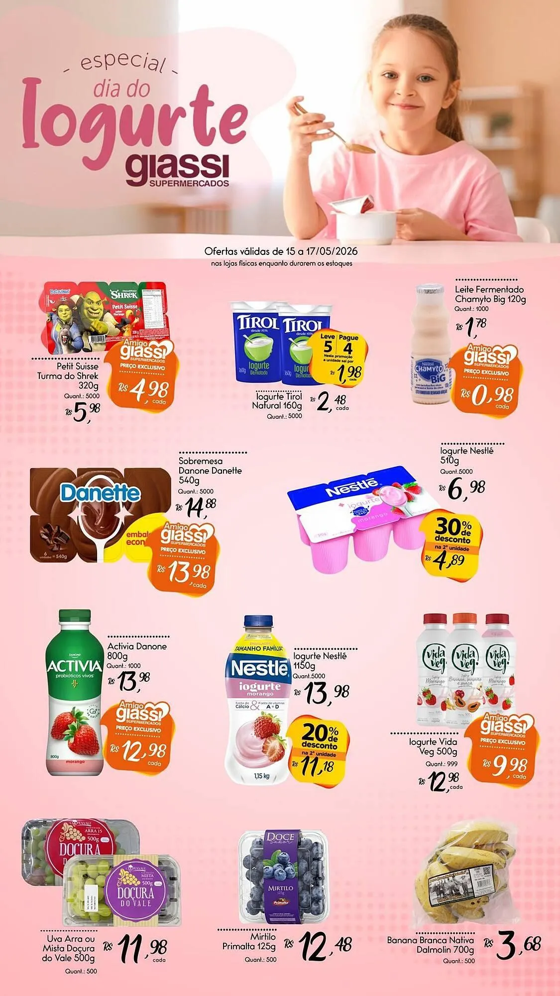 Encarte de Encarte Giassi Supermercados 15 de maio até 17 de maio 2026 - Pagina 1