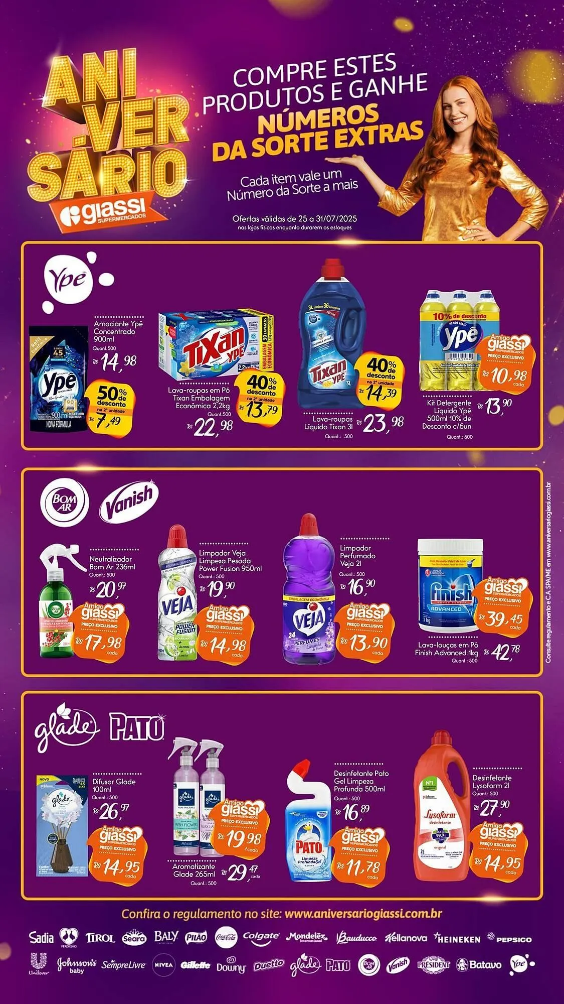 Encarte de Catálogo Giassi Supermercados 25 de julho até 31 de julho 2025 - Pagina 3