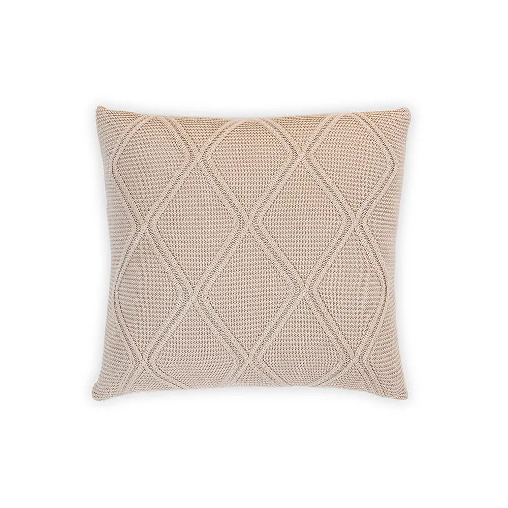 Almofada Tricot Toronto Areia 45x45cm 450012A - Dommun Decor