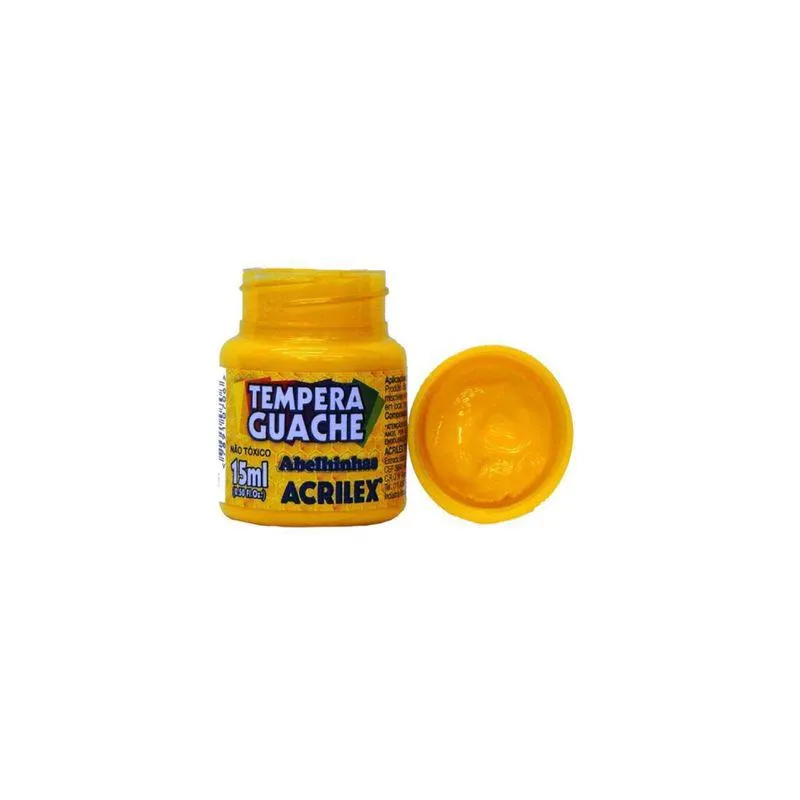 Tempera Guache Amarelo Ouro 15ml - Acrilex
