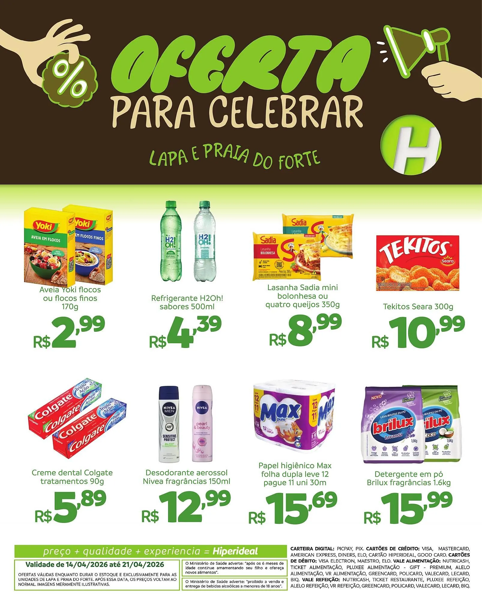Encarte de Catálogo Hiperideal Supermercados 14 de abril até 21 de abril 2026 - Pagina 3