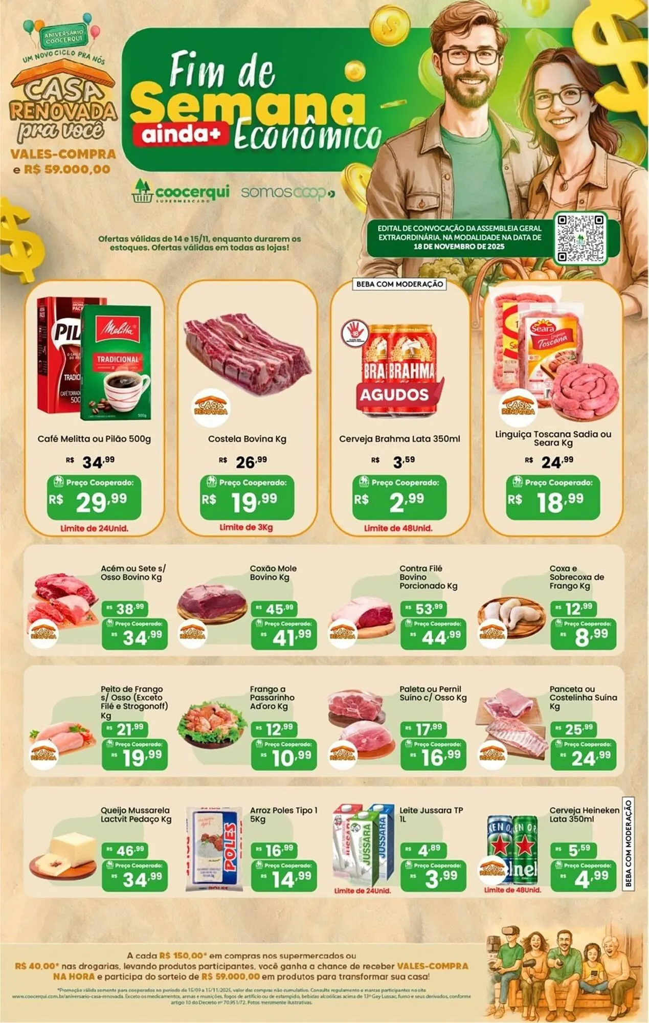 Encarte de Tabloide Coocerqui 14 de novembro até 15 de novembro 2025 - Pagina 1