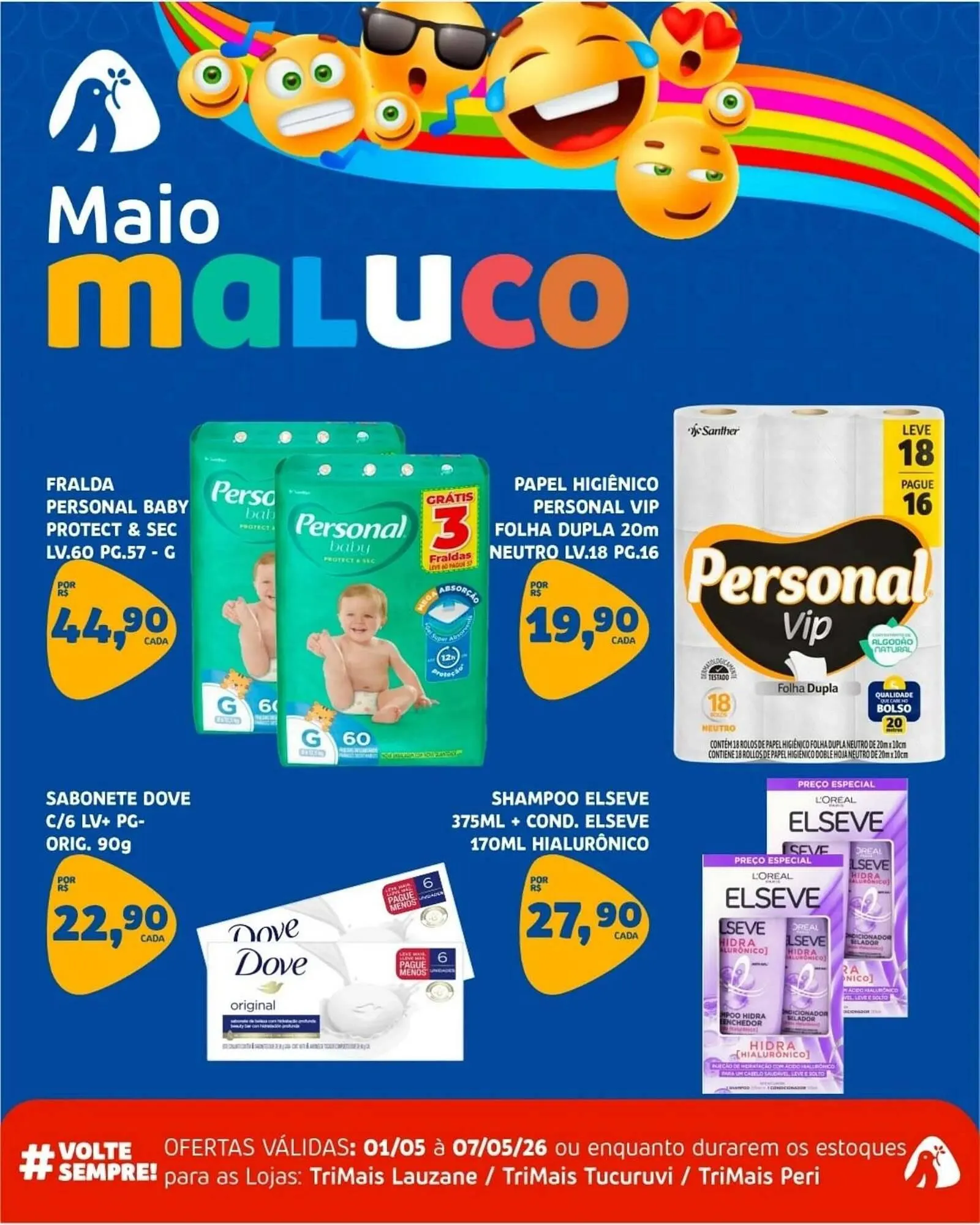 Encarte de Catálogo Trimais Supermercado 1 de maio até 7 de maio 2026 - Pagina 13