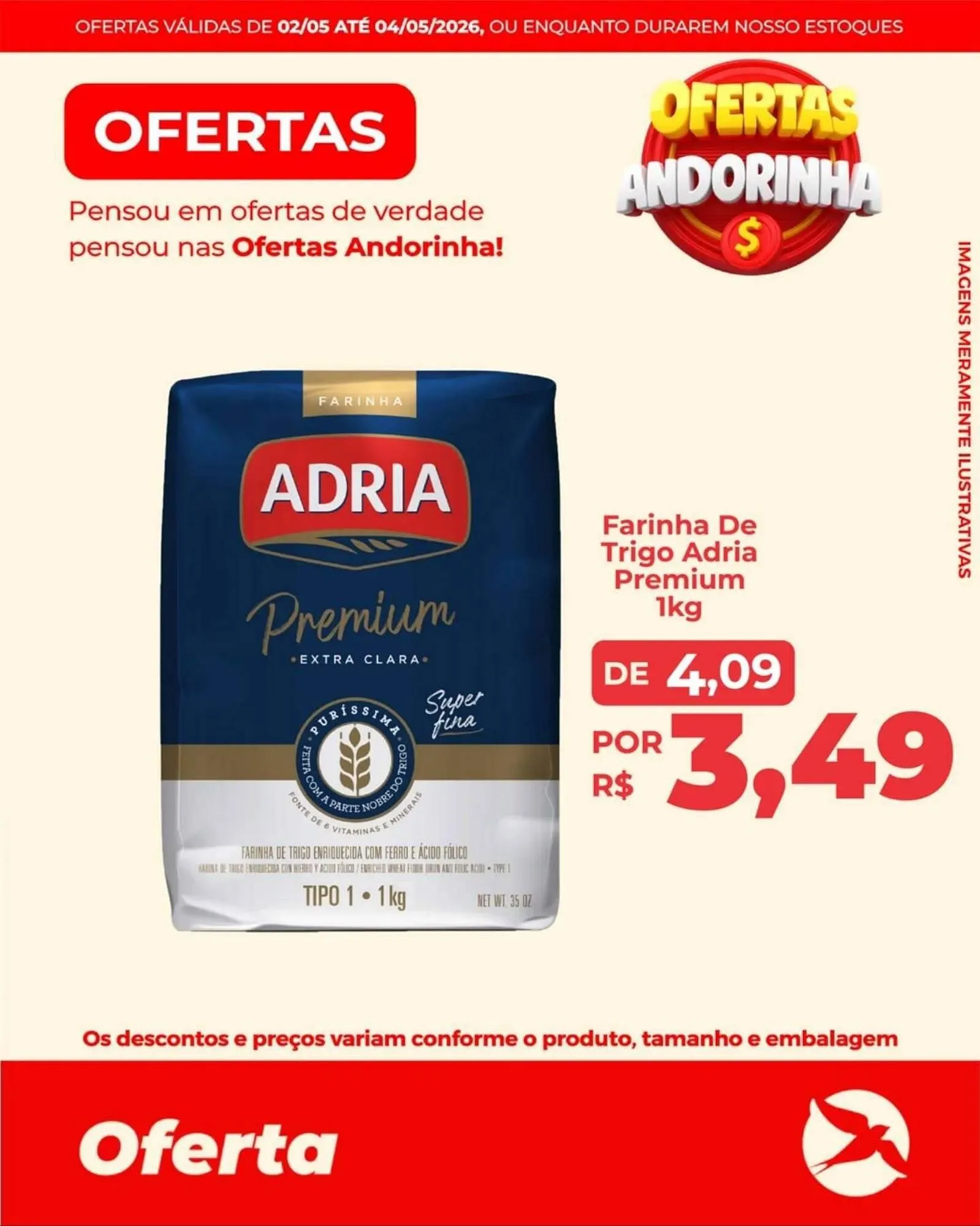 Encarte de Folheto Andorinha Hipermercado 1 de maio até 4 de maio 2026 - Pagina 1