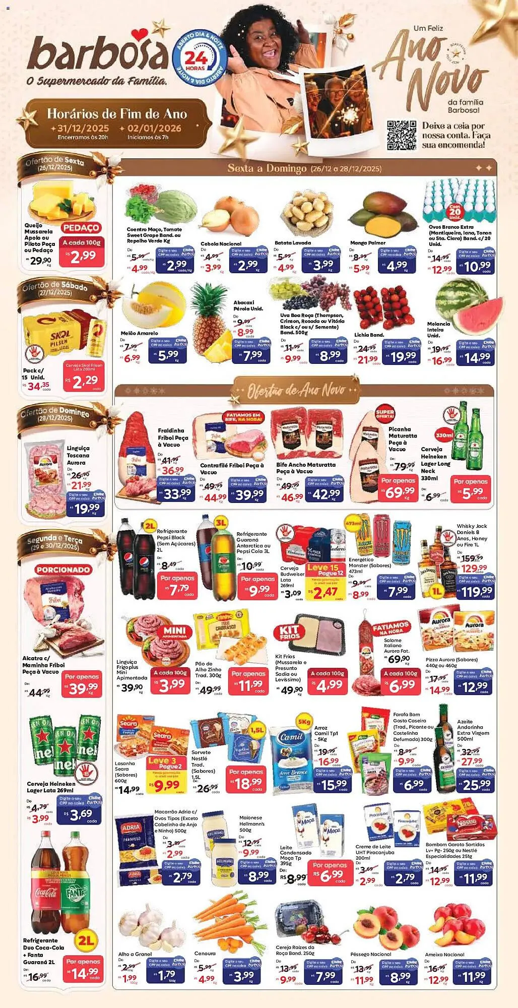 Encarte de Tabloide Barbosa Supermercados 26 de dezembro até 31 de dezembro 2025 - Pagina 1