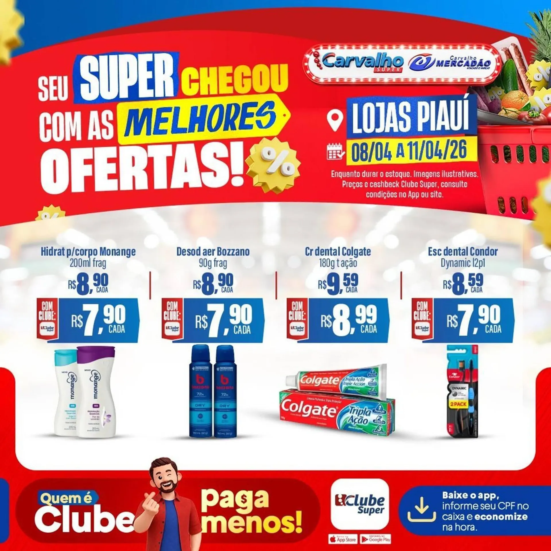 Encarte de Catálogo Carvalho Supermercado 8 de abril até 11 de abril 2026 - Pagina 7