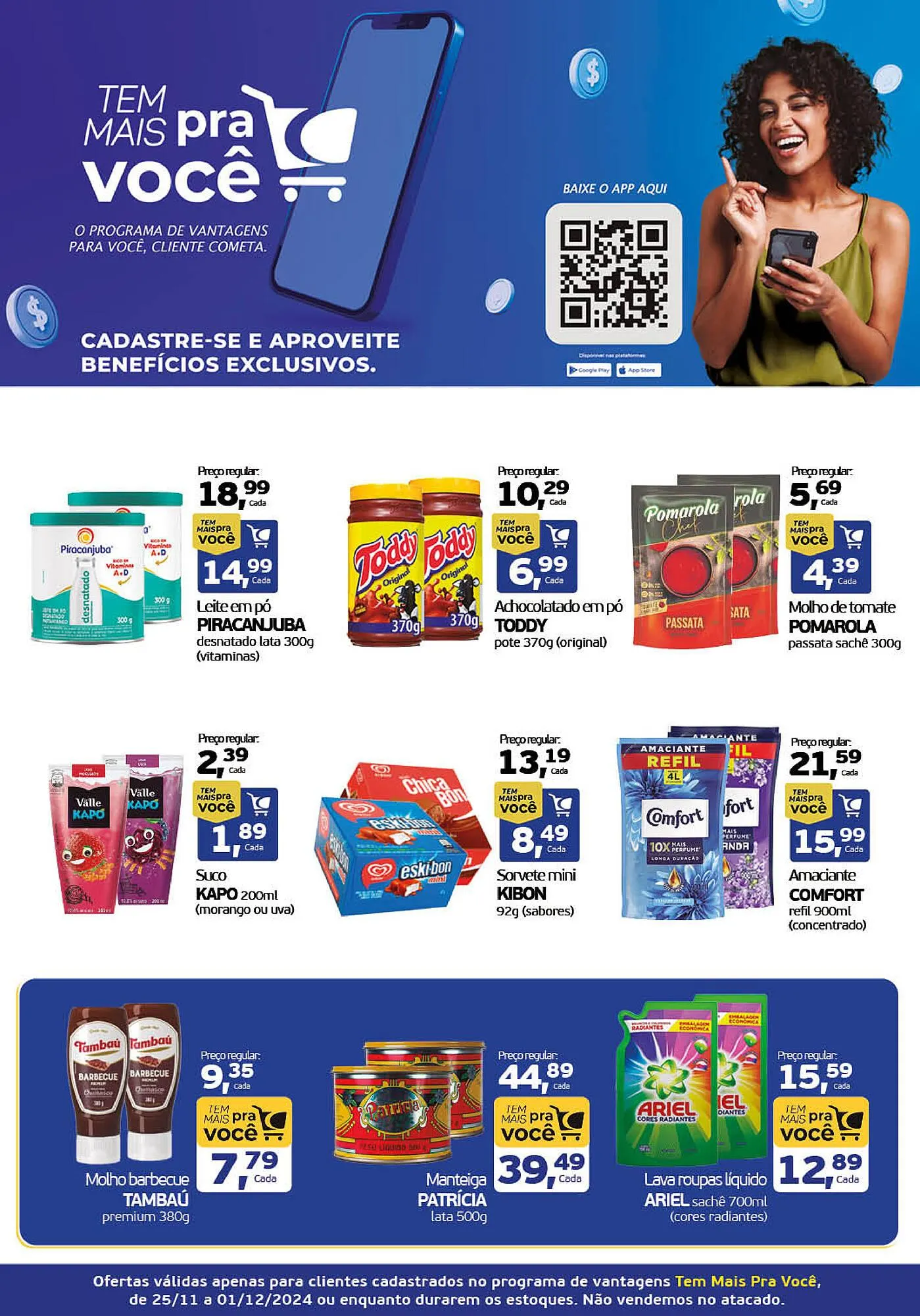 Encarte de Catálogo Cometa Supermercados 25 de novembro até 1 de dezembro 2024 - Pagina 1