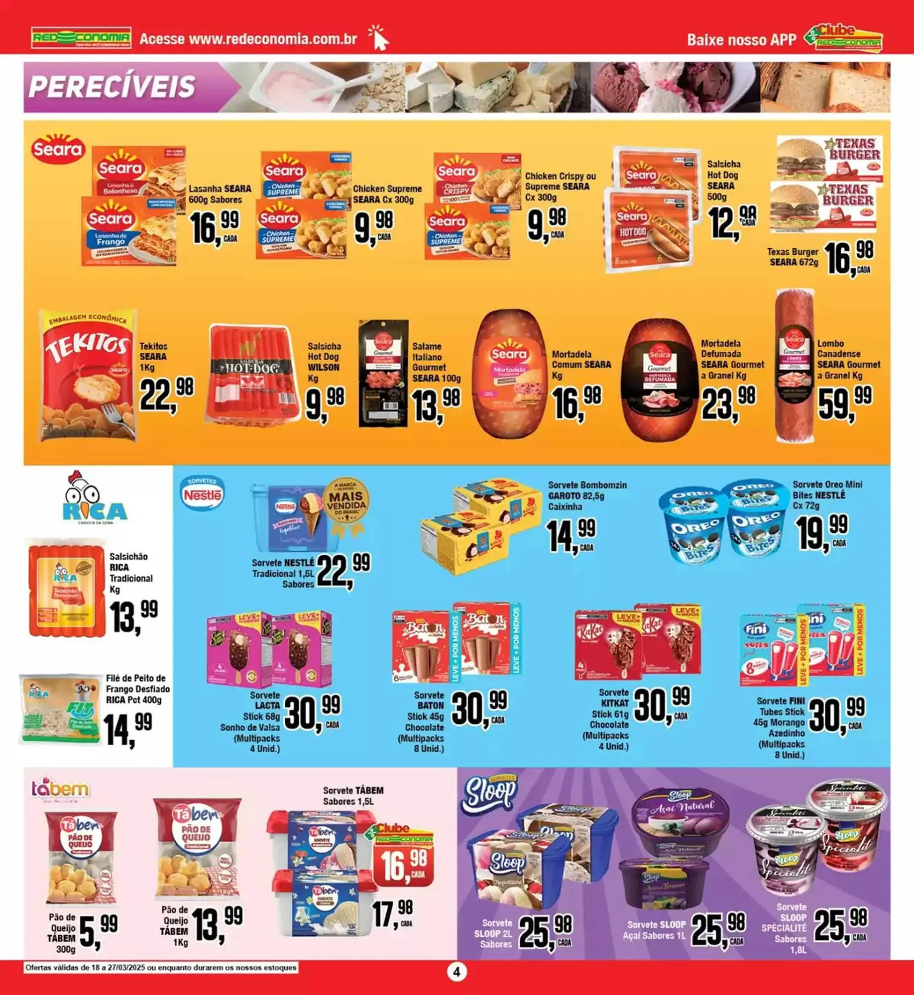 Encarte de Catálogo Rede Economia 21 de março até 23 de março 2025 - Pagina 4