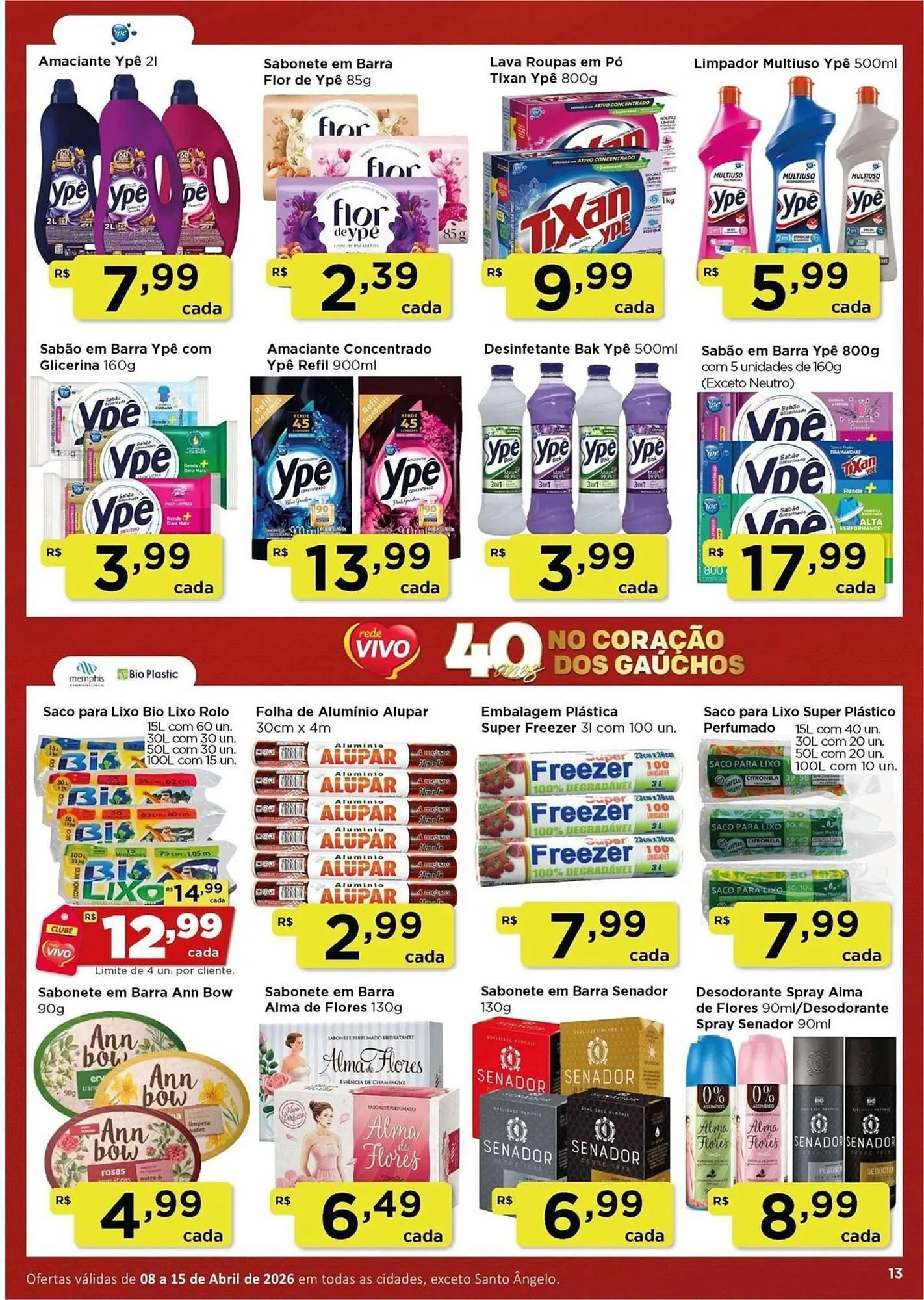 Encarte de Encarte Rede Vivo 8 de abril até 15 de abril 2026 - Pagina 13