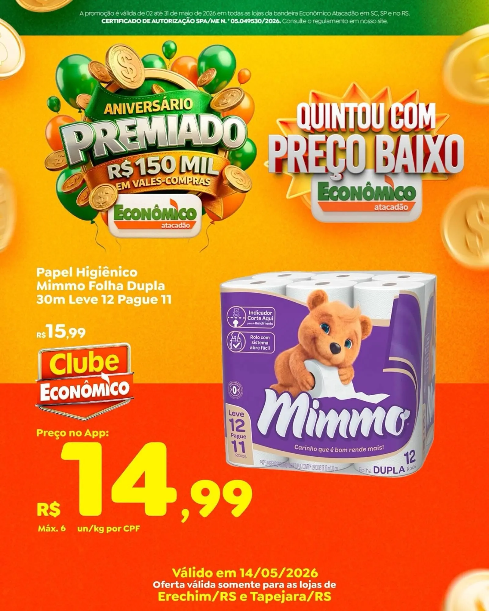 Encarte de Catálogo Econômico Atacadão 14 de maio até 31 de maio 2026 - Pagina 3