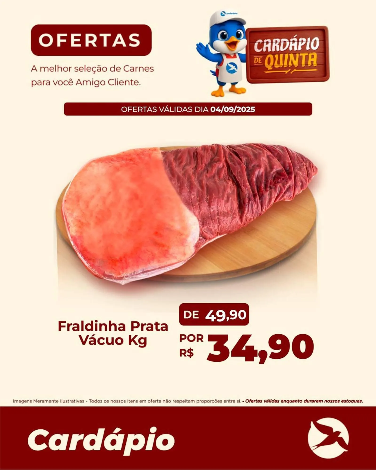 Encarte de Folheto Andorinha Hipermercado 4 de setembro até 4 de setembro 2025 - Pagina 1