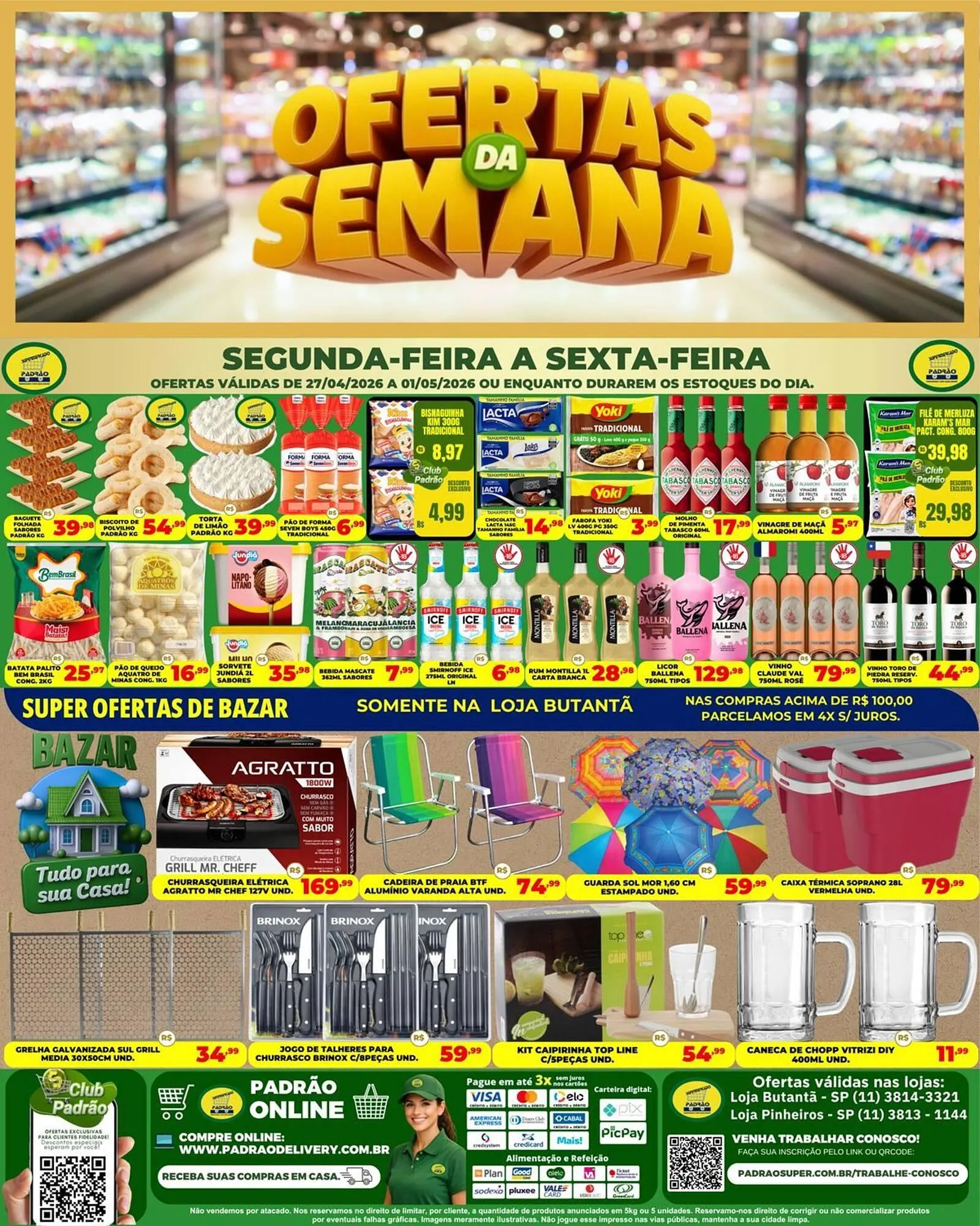 Encarte de Folheto Supermercado Padrão 27 de abril até 1 de maio 2026 - Pagina 1