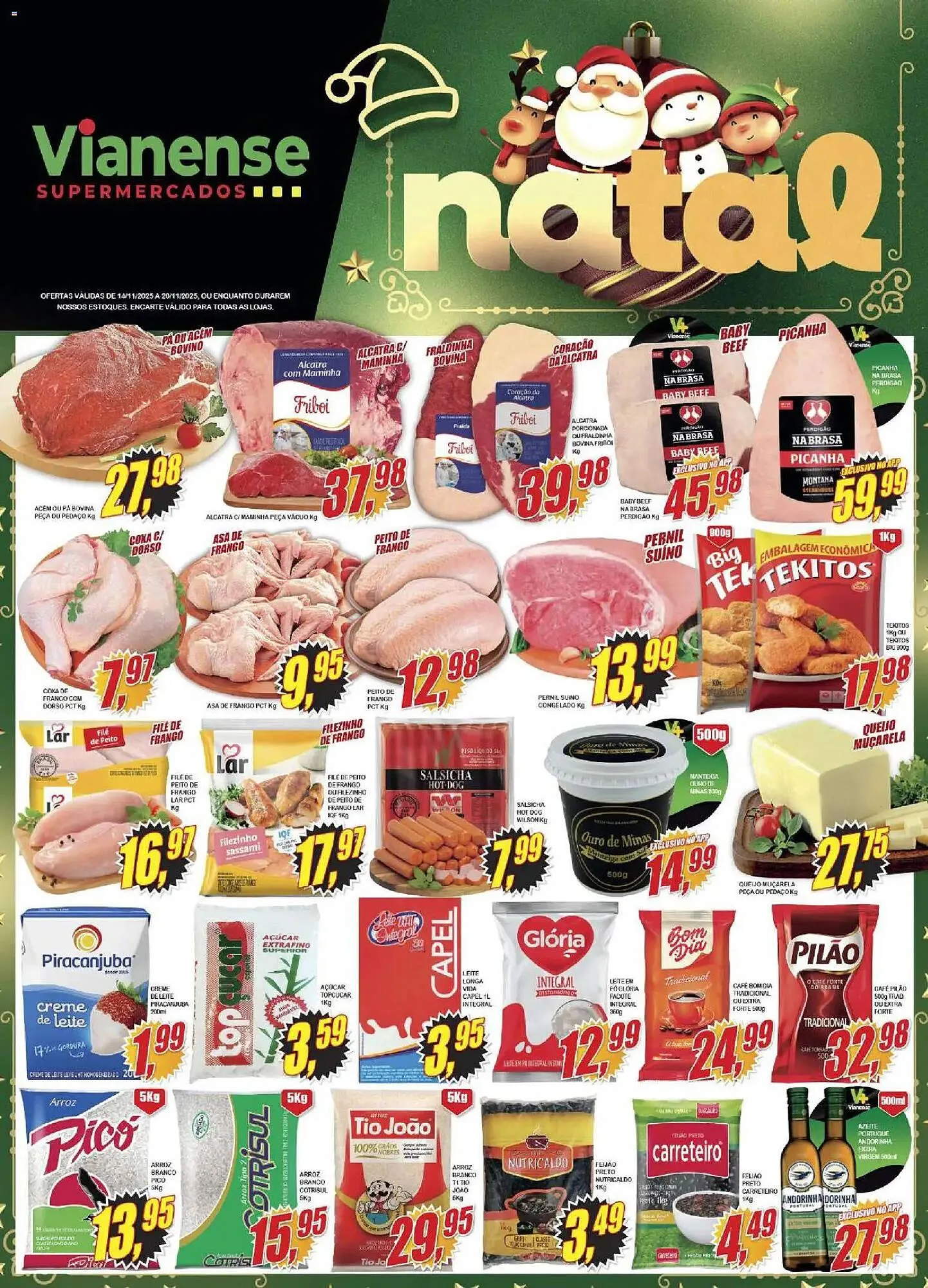 Encarte de Encarte Vianense Supermercados 14 de novembro até 20 de novembro 2025 - Pagina 1