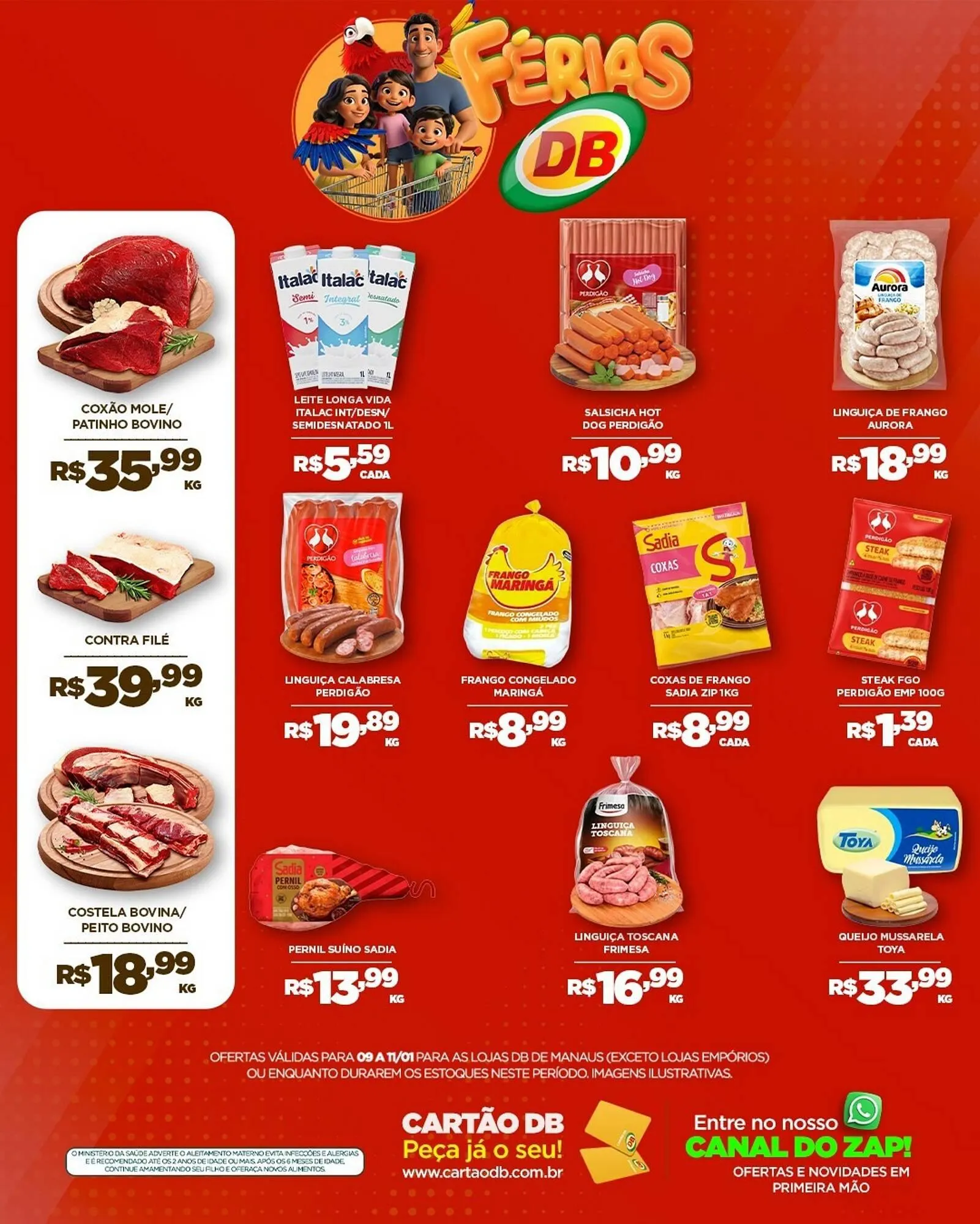 Encarte de Catálogo DB Supermercados 9 de janeiro até 11 de janeiro 2026 - Pagina 1