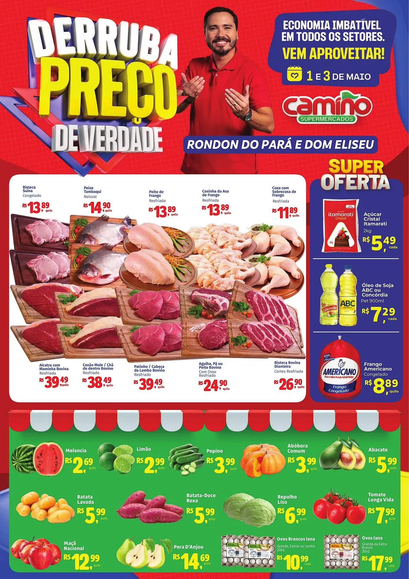 Encarte de Catálogo Camiño supermercados 1 de maio até 3 de maio 2026 - Pagina 1