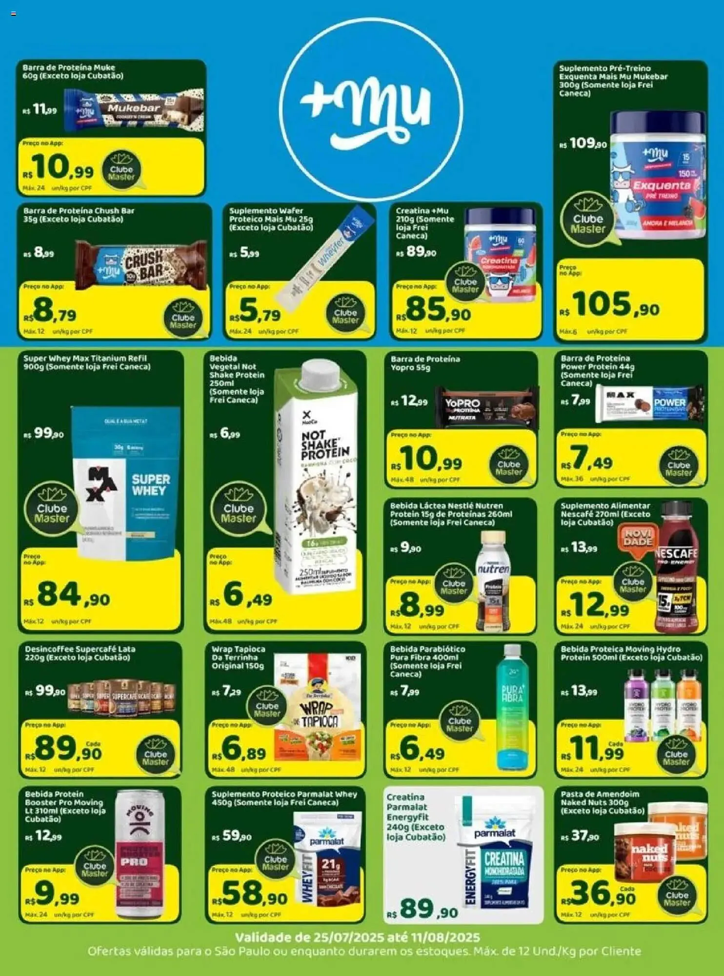 Encarte de Catálogo Master Supermercados 25 de julho até 11 de agosto 2025 - Pagina 3