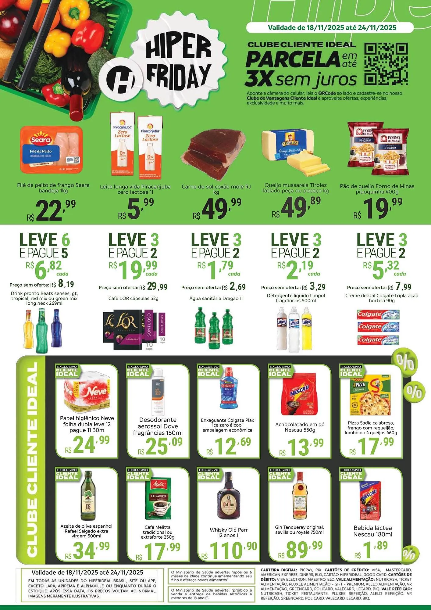 Encarte de Catálogo Hiperideal Supermercados 17 de novembro até 24 de novembro 2025 - Pagina 1
