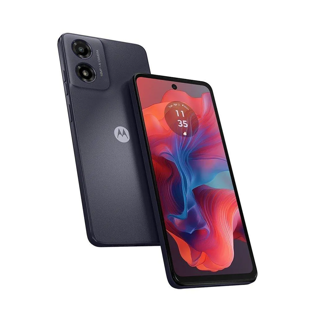 Smartphone Motorola Moto G04s Android Tela 6.6" 128GB Câmera 50MP Unisoc T606 Octa-Core 1.6GHz Grafite