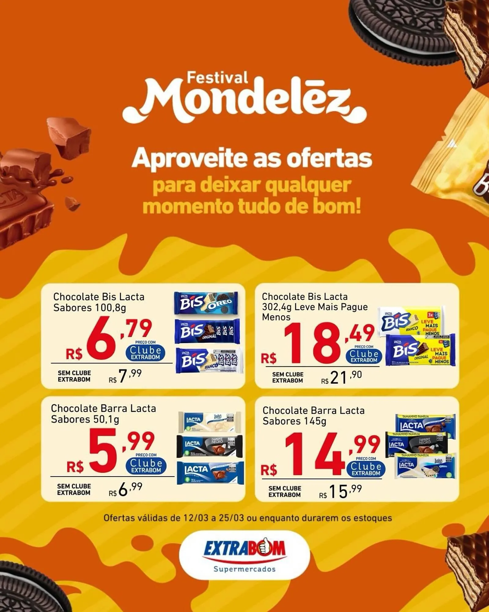 Encarte de Catálogo Extrabom Supermercados 19 de março até 25 de março 2026 - Pagina 1