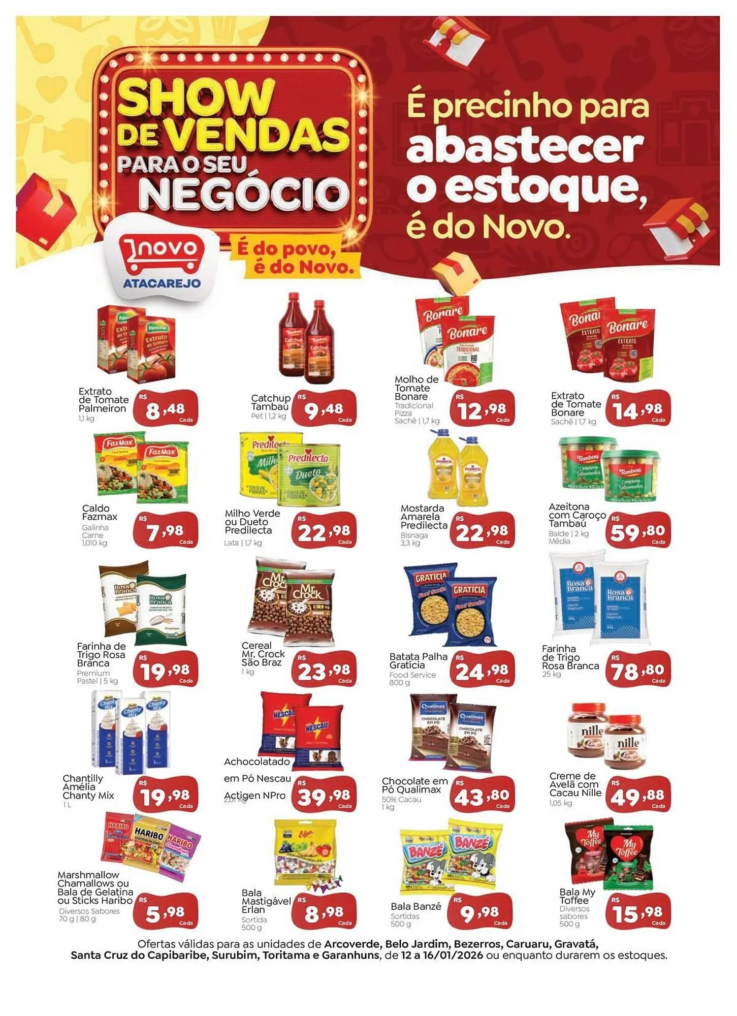 Encarte de Folheto Novo Atacarejo 12 de janeiro até 16 de janeiro 2026 - Pagina 1