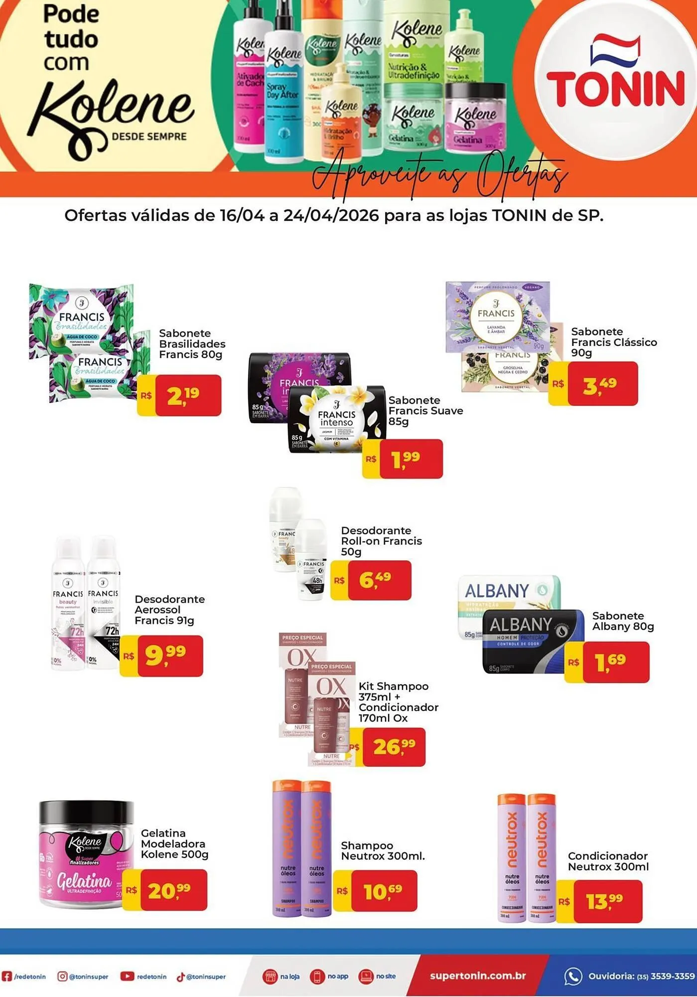 Encarte de Catálogo Tonin Superatacado 16 de abril até 24 de abril 2026 - Pagina 1