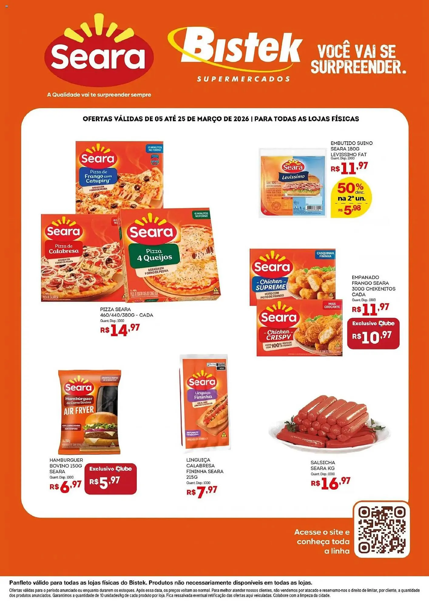 Encarte de Encarte Bistek Supermercados 6 de março até 25 de março 2026 - Pagina 1