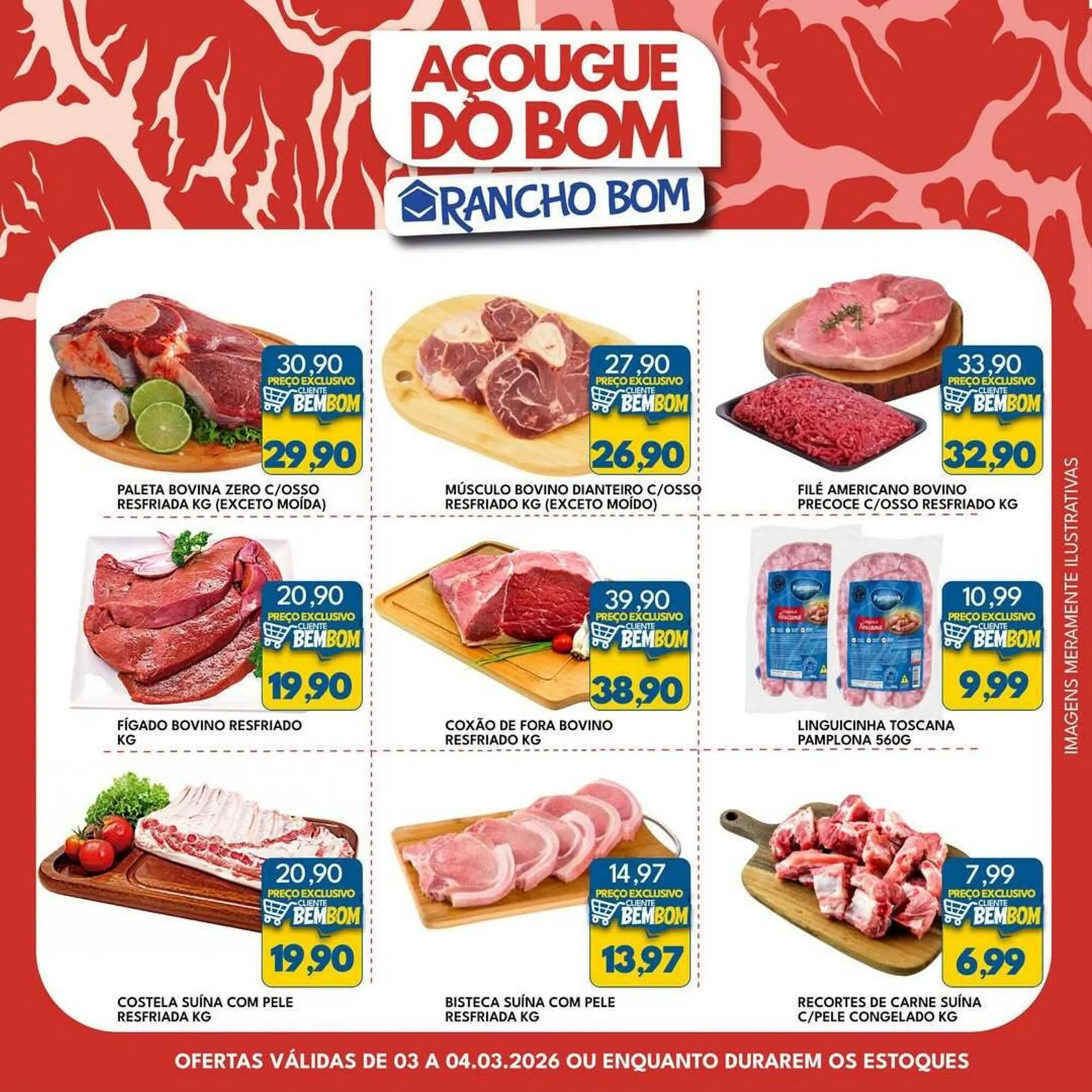 Encarte de Catálogo Rancho Bom Supermercados 3 de março até 4 de março 2026 - Pagina 1