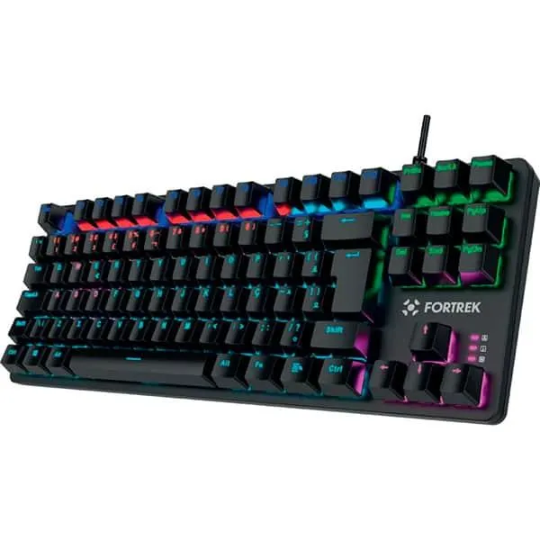 Teclado Gamer Mecânico USB, Compact, Black Hawk, 75939, Fortrek - CX 1 UN