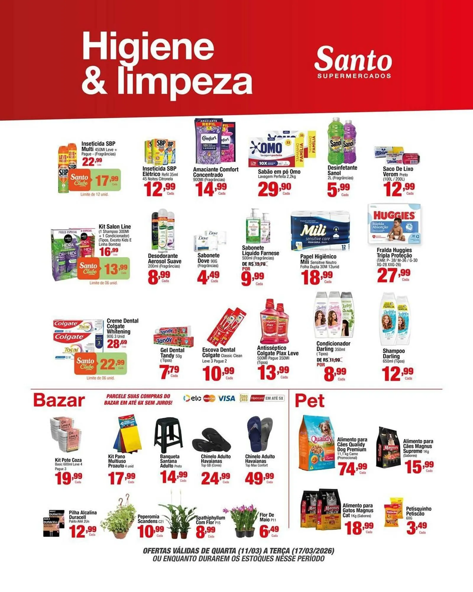 Encarte de Catálogo Santo Supermercados 13 de março até 15 de março 2026 - Pagina 12