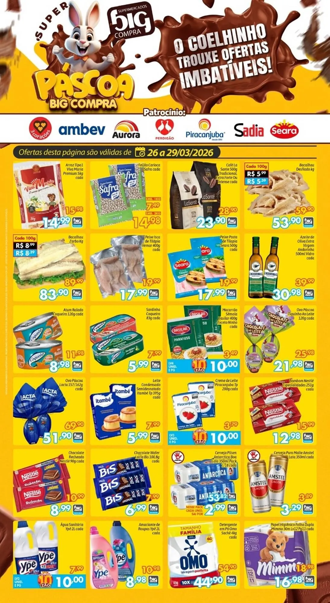 Encarte de Catálogo Supermercados Big Compra 26 de março até 29 de março 2026 - Pagina 1