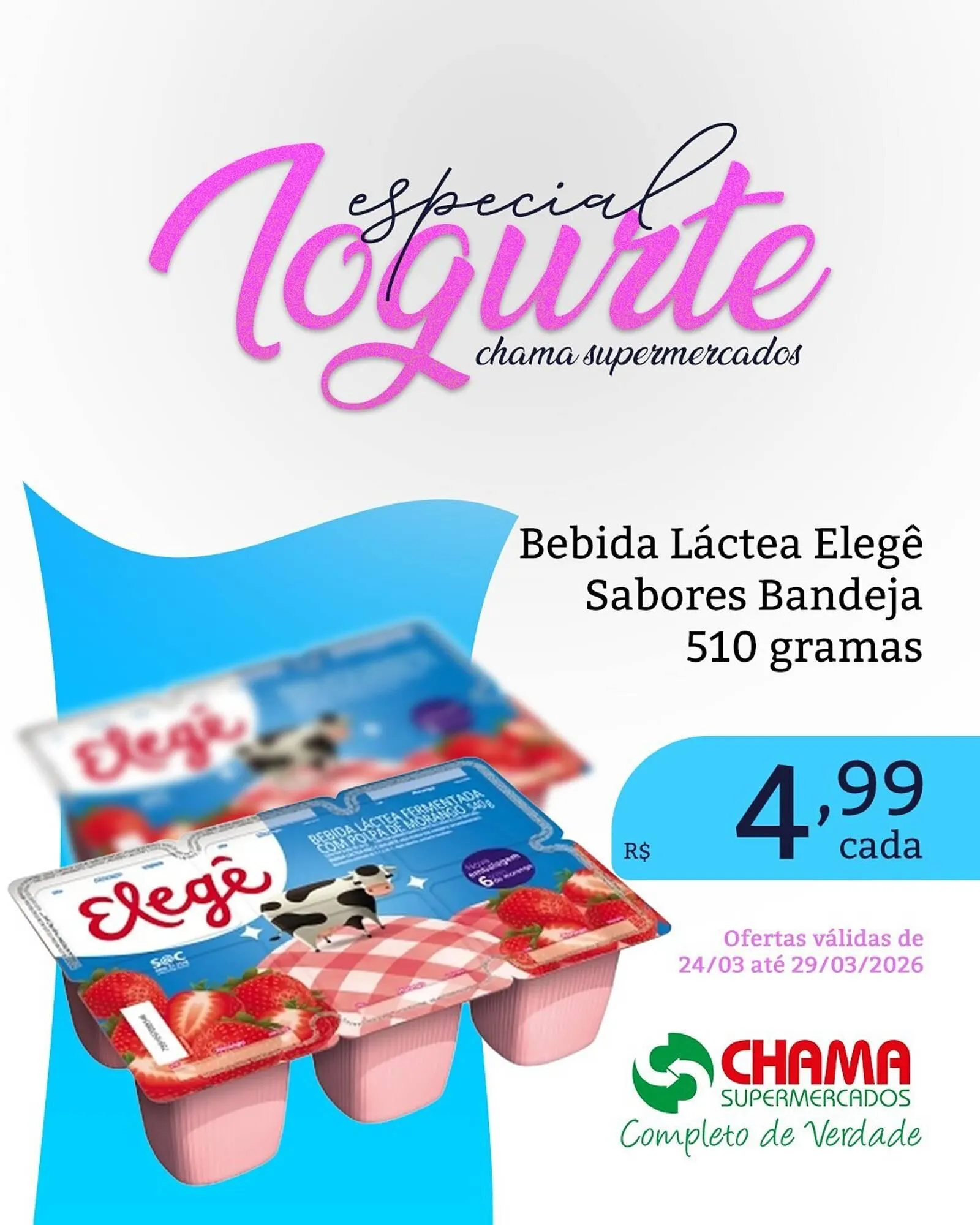 Encarte de Catálogo Chama Supermercados 24 de março até 29 de março 2026 - Pagina 1