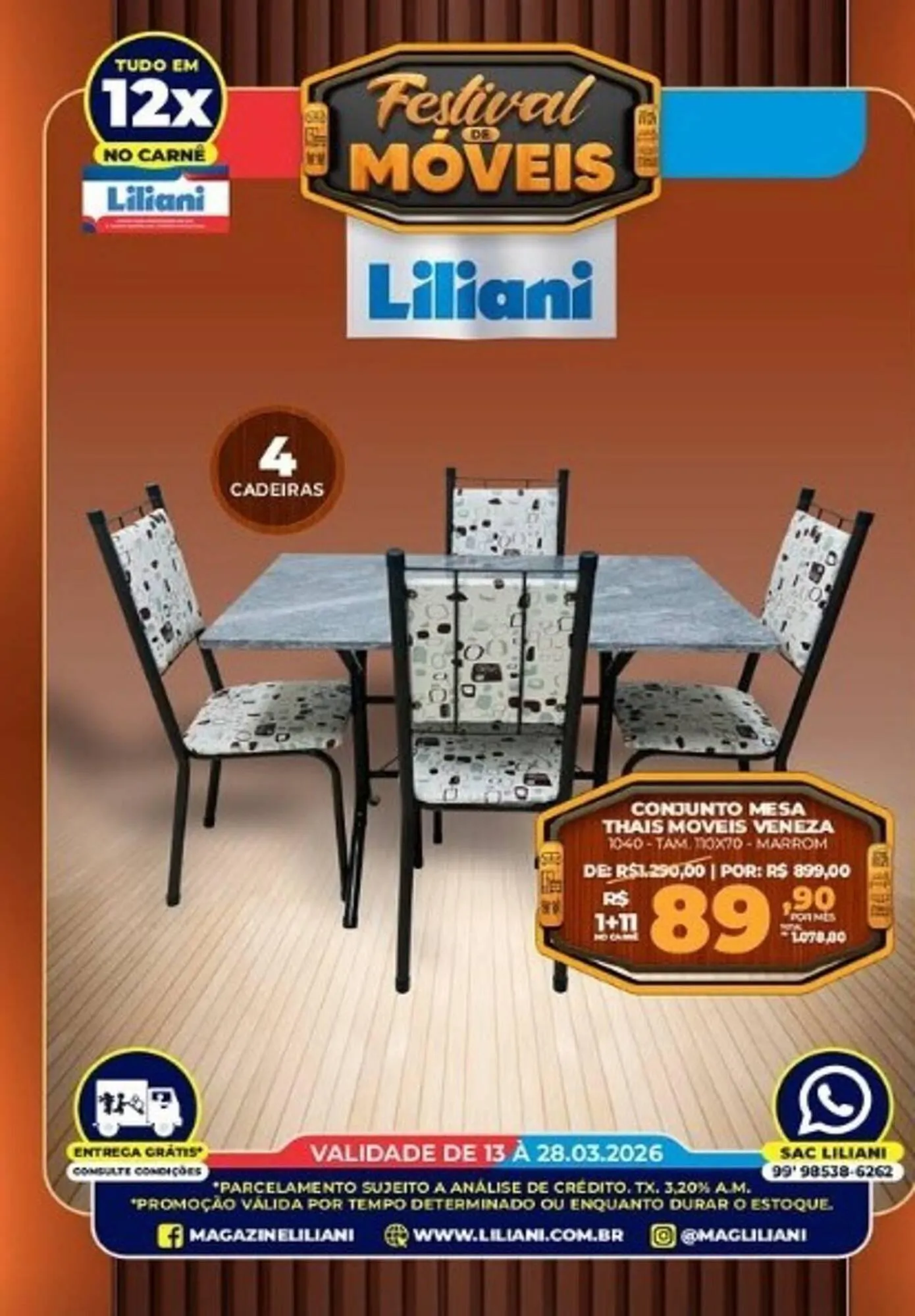 Encarte de Magazine Liliani 27 de março até 28 de março 2026 - Pagina 6