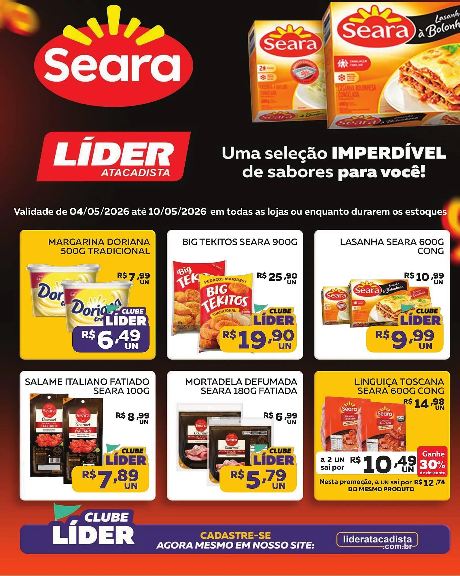 Encarte de Encarte Lider Atacadista 4 de maio até 10 de maio 2026 - Pagina 1