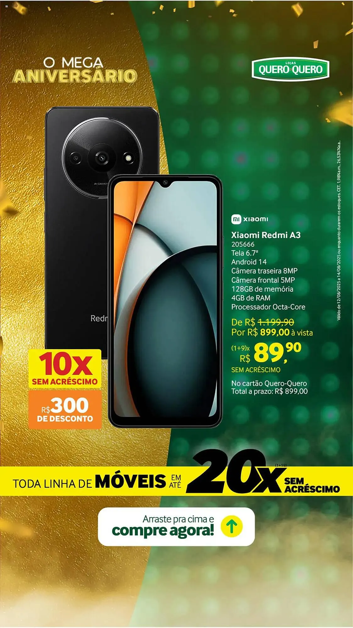 Encarte de Catálogo Quero Quero 12 de agosto até 15 de agosto 2025 - Pagina 1