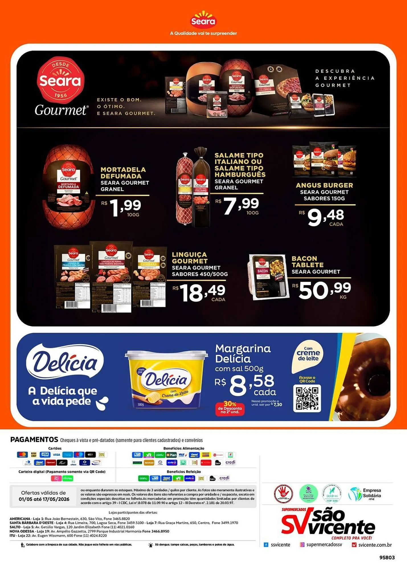 Encarte de Catálogo Supermercados São Vicente 1 de maio até 17 de maio 2026 - Pagina 2