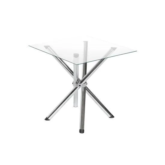 Mesa Ciplafe Bela Top - Tampo de Vidro - Cromado