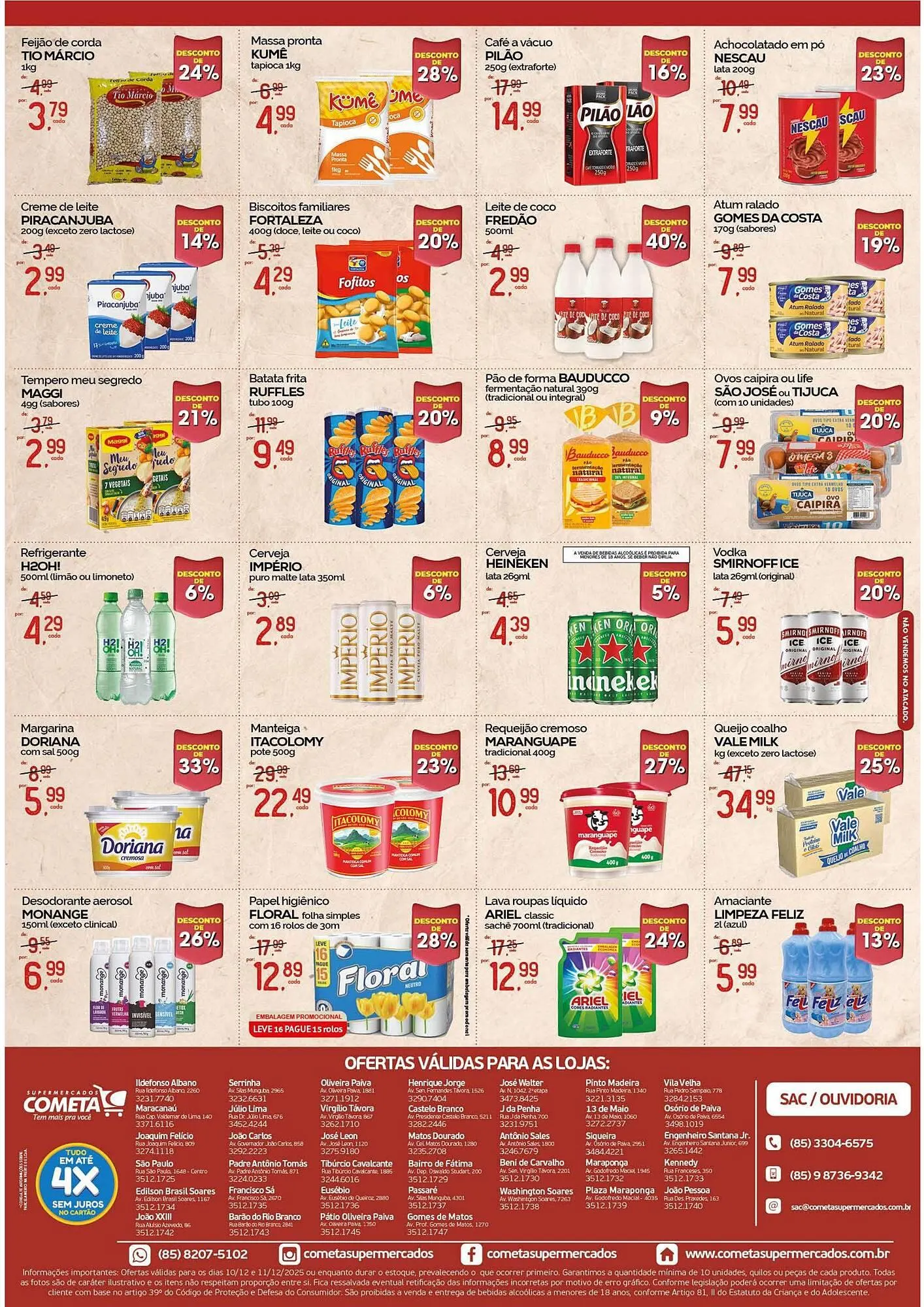 Encarte de Encarte Cometa Supermercados 10 de dezembro até 11 de dezembro 2025 - Pagina 2