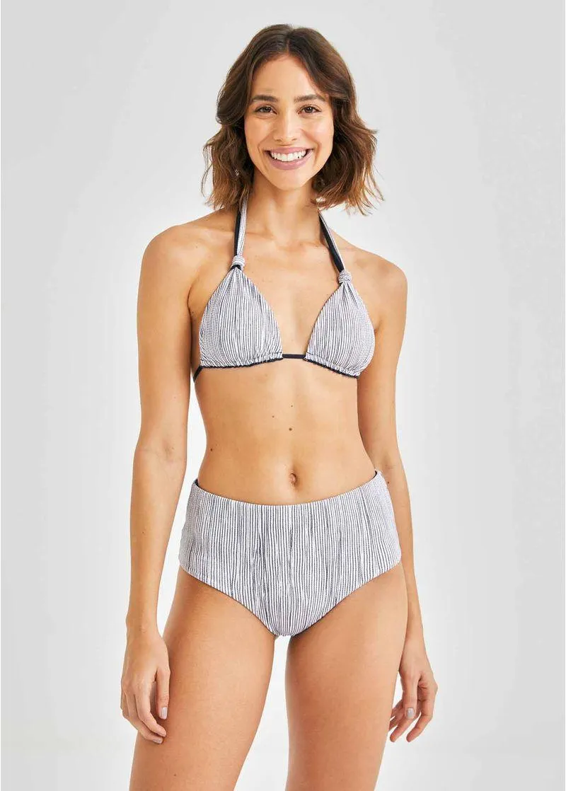 Top Biquini Nó Dupla Face Navy