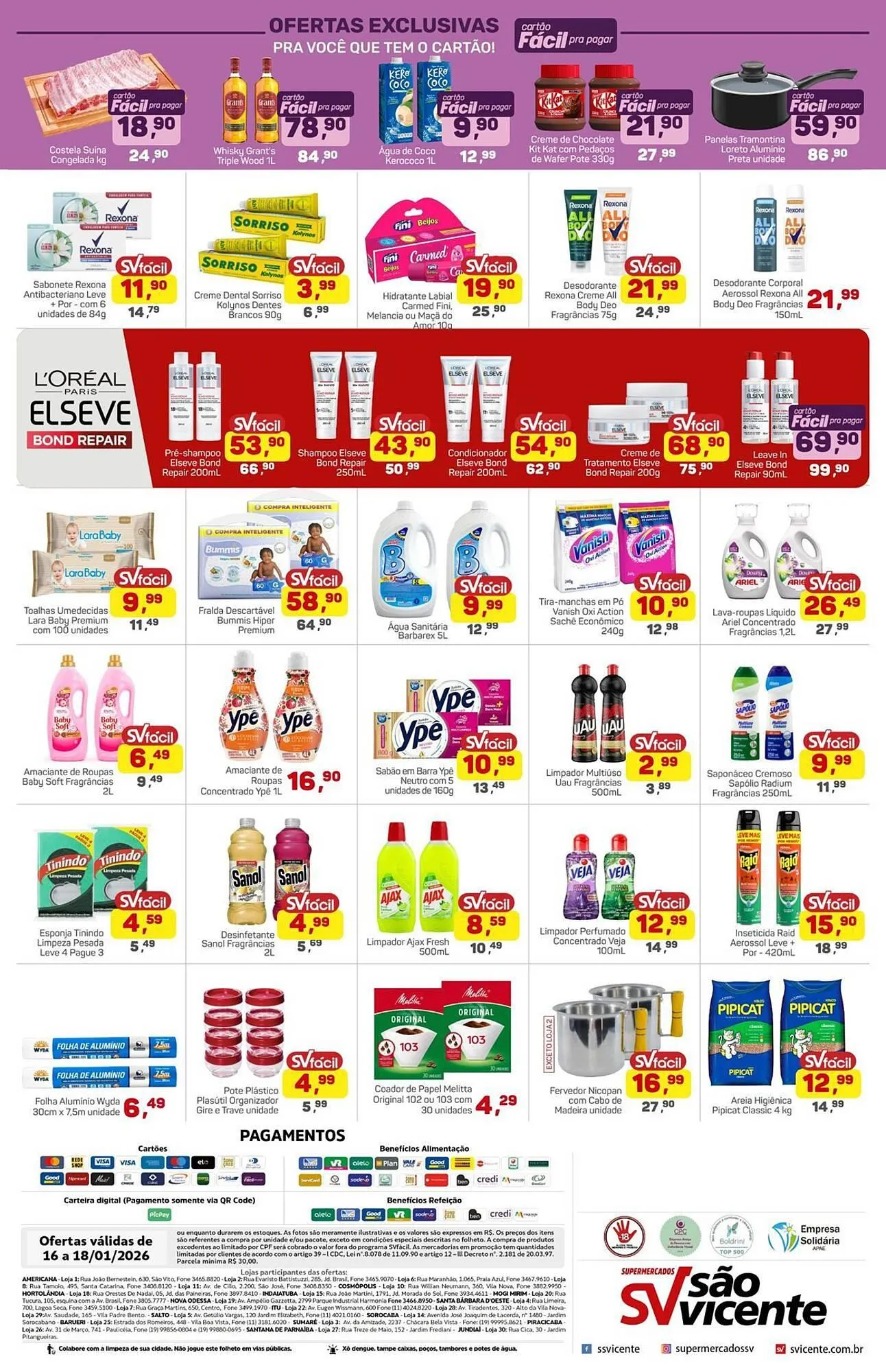 Encarte de Catálogo Supermercados São Vicente 16 de janeiro até 18 de janeiro 2026 - Pagina 4
