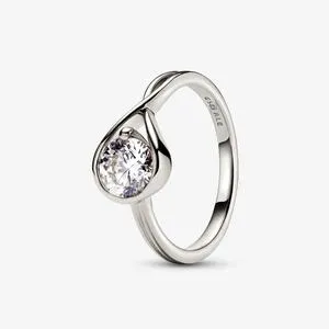 Anel De Diamante 1 Quilate Em Ouro Branco 14k_Pandora