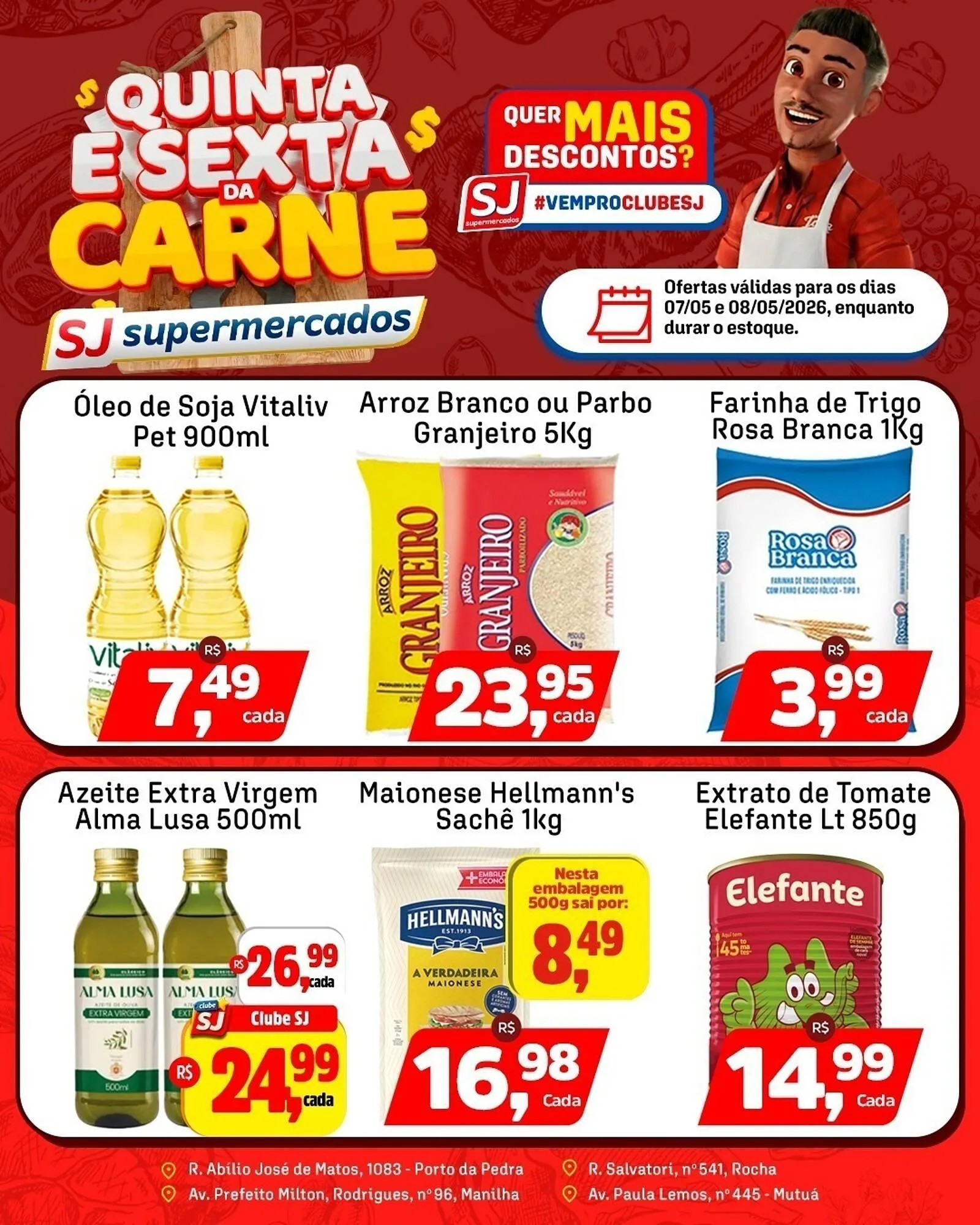 Encarte de Encarte Sj Supermercados 7 de maio até 8 de maio 2026 - Pagina 10