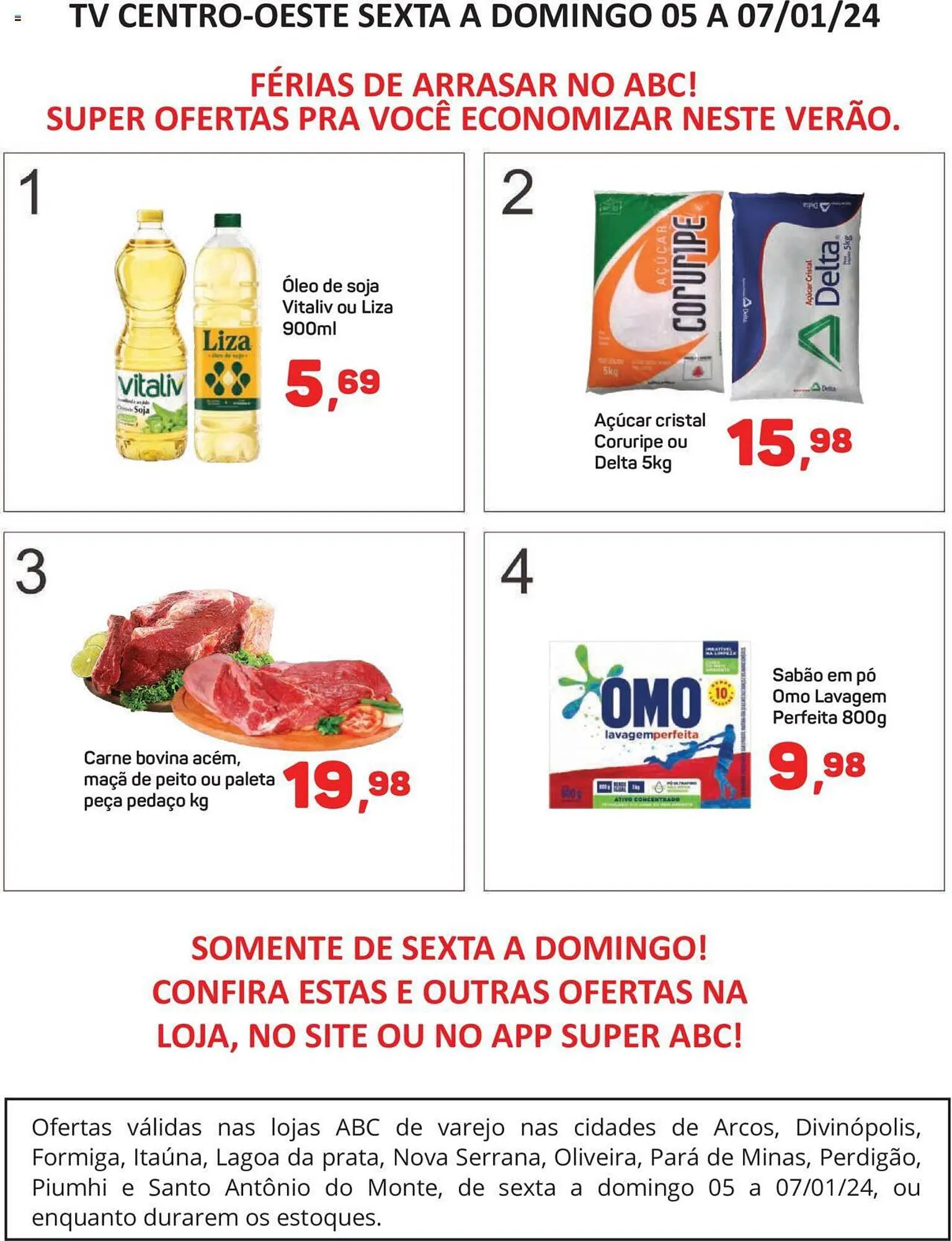 Encarte de Catálogo Supermercados ABC 5 de janeiro até 7 de janeiro 2024 - Pagina 1