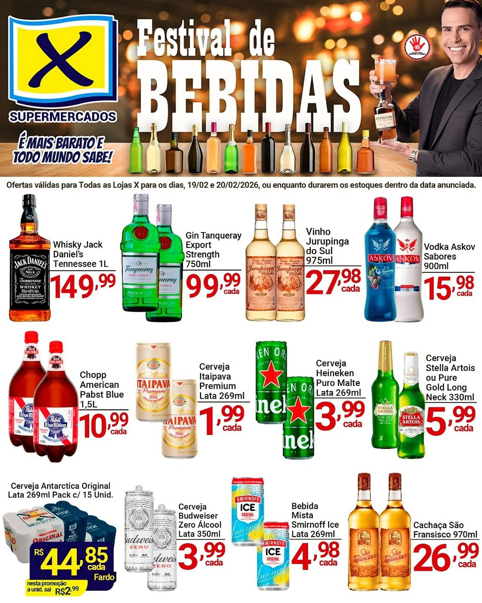 Encarte de Folheto X Supermercados 19 de fevereiro até 20 de fevereiro 2026 - Pagina 2