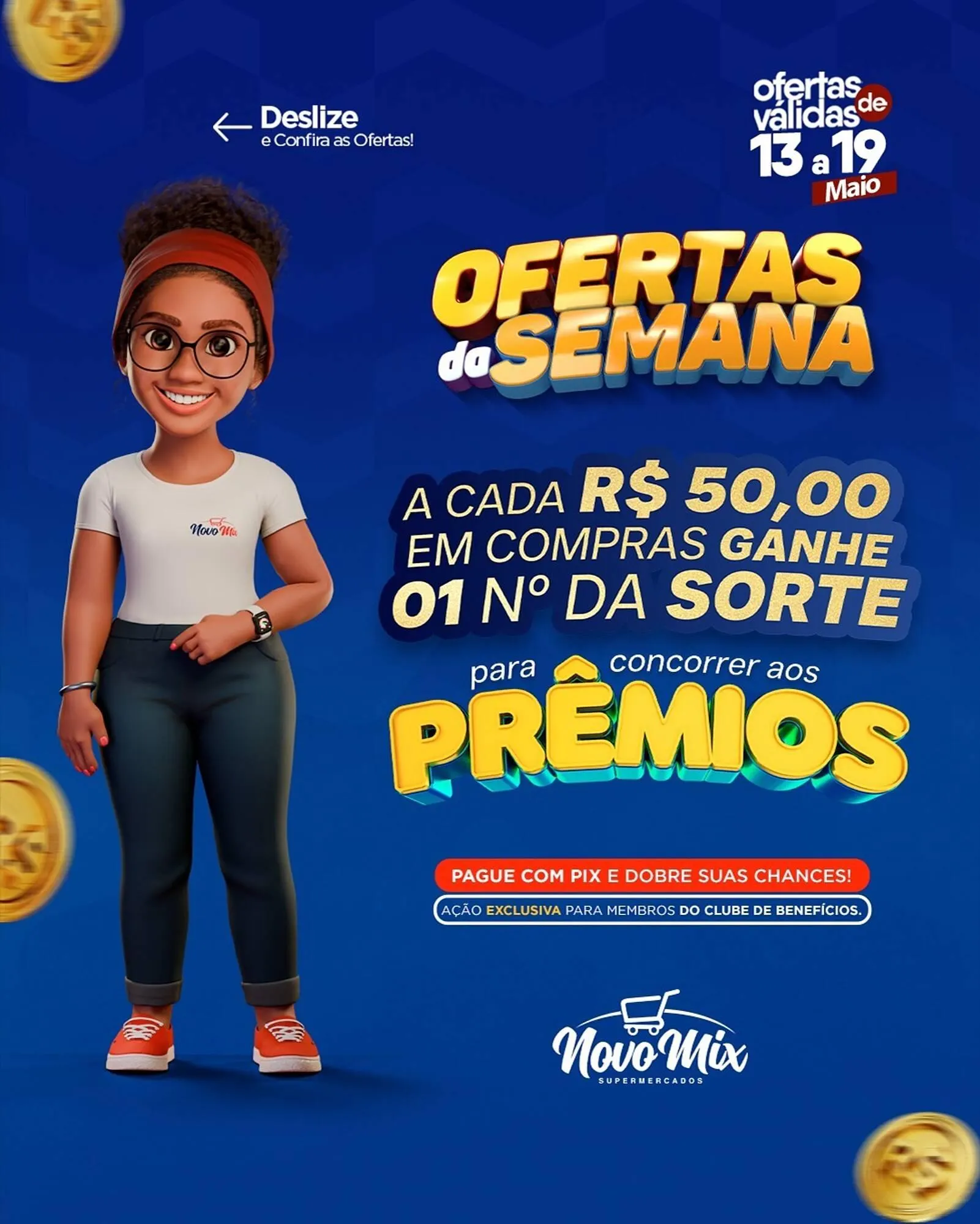 Encarte de Encarte Novo Mix 13 de maio até 19 de maio 2026 - Pagina 1