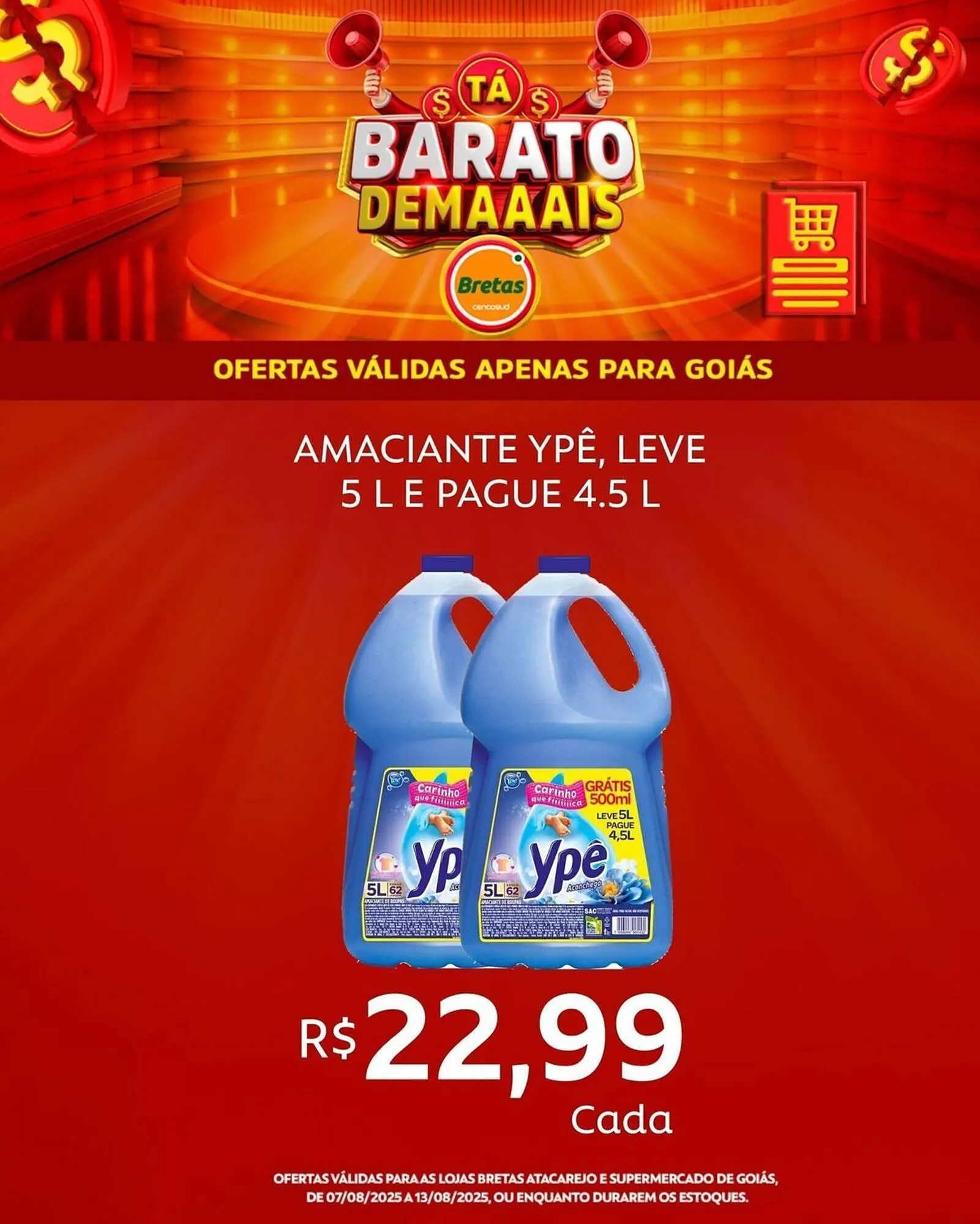 Encarte de Catálogo Supermercados Bretas 7 de agosto até 18 de agosto 2025 - Pagina 2