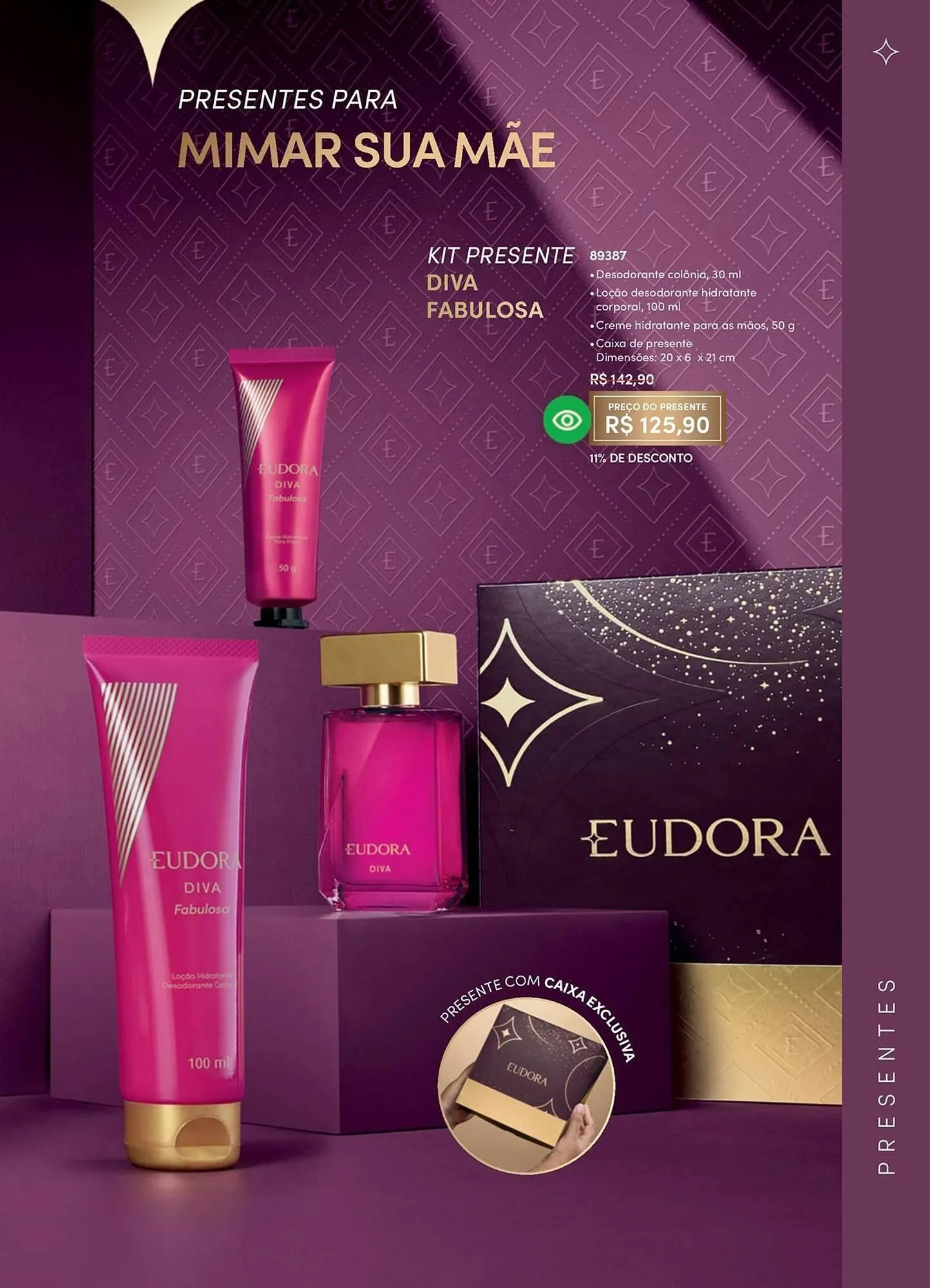 Encarte de Catálogo Eudora 1 de abril até 1 de maio 2026 - Pagina 57