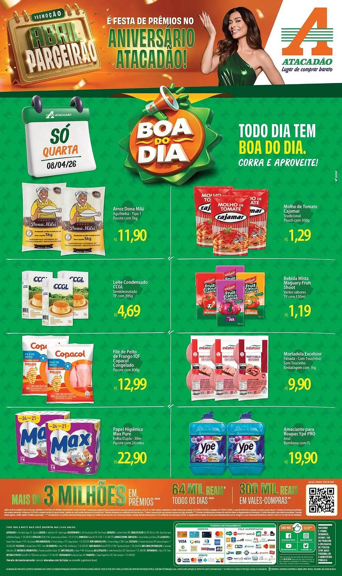 Encarte de Folheto Atacadão 8 de abril até 8 de abril 2026 - Pagina 1