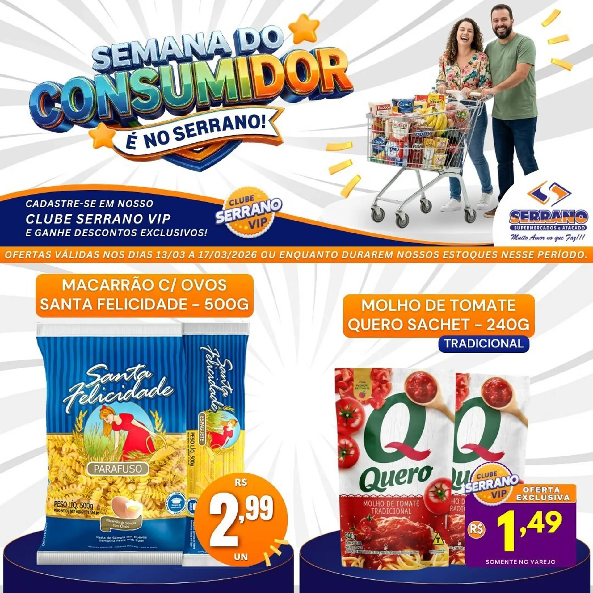 Encarte de Catálogo Serrano Supermercado 13 de março até 17 de março 2026 - Pagina 3