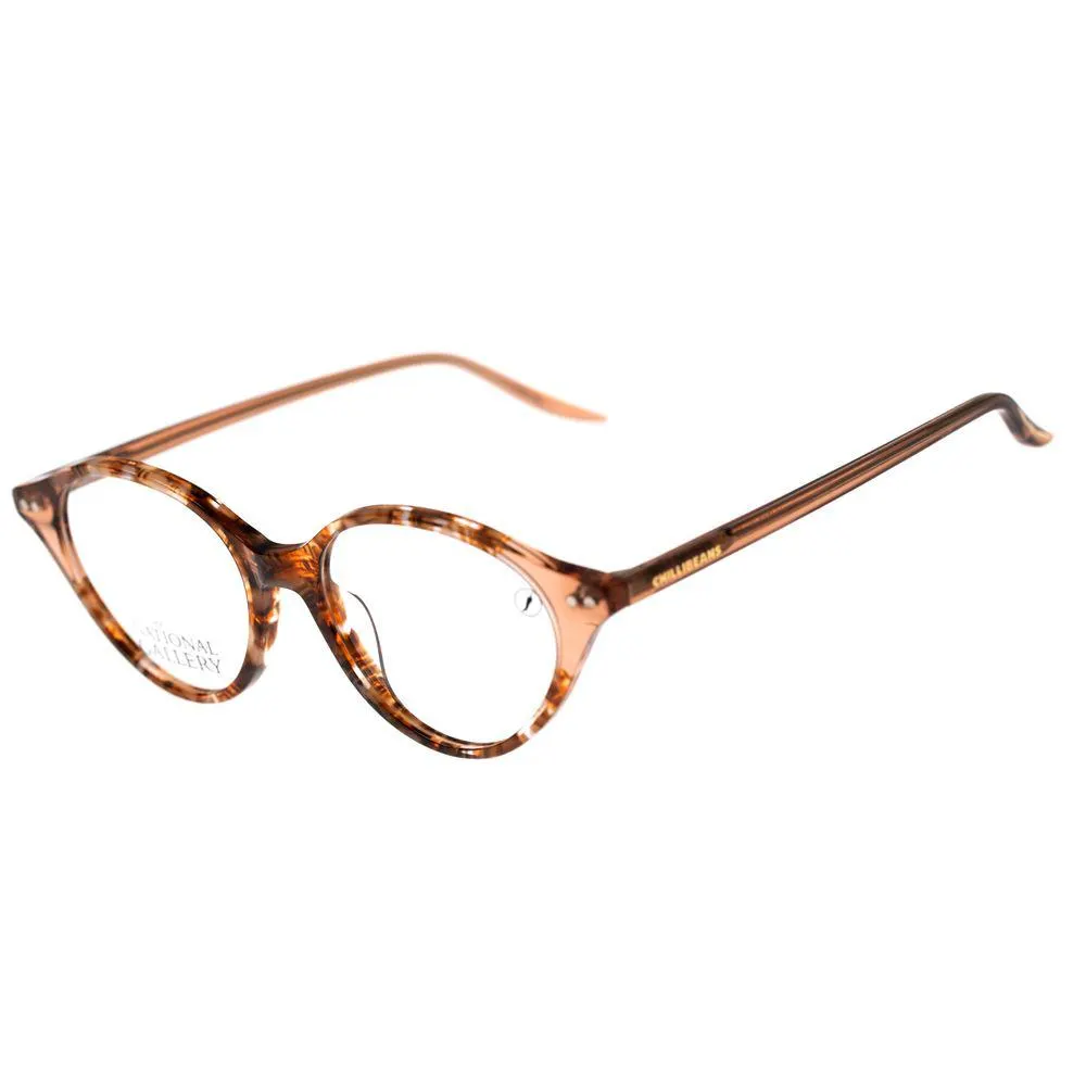 Armação Para Óculos De Grau Feminino National Gallery Multi Gatinho Polarizado Marrom - LV.MU.0714.0230 M