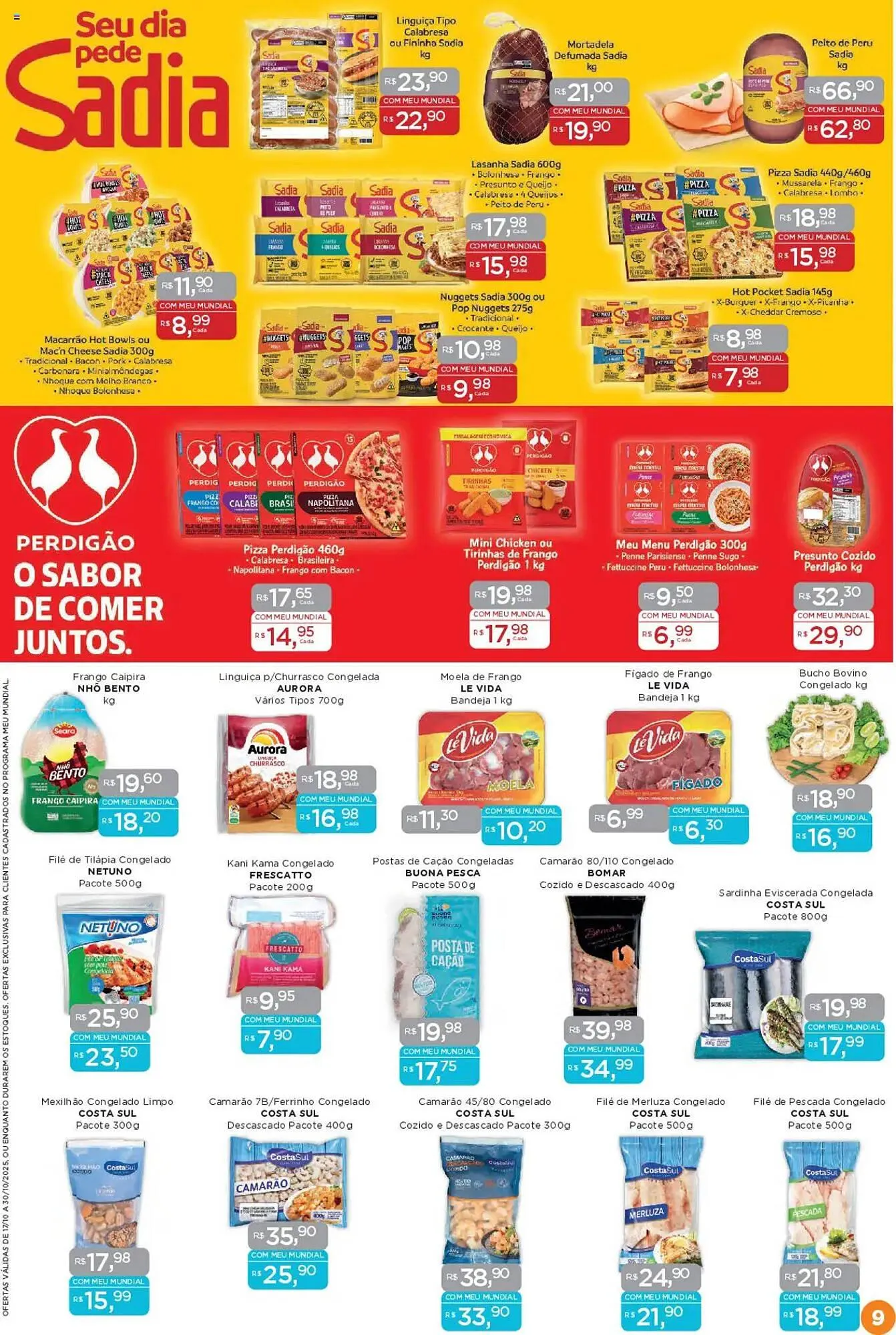Encarte de Encarte Supermercados Mundial 17 de outubro até 30 de outubro 2025 - Pagina 9